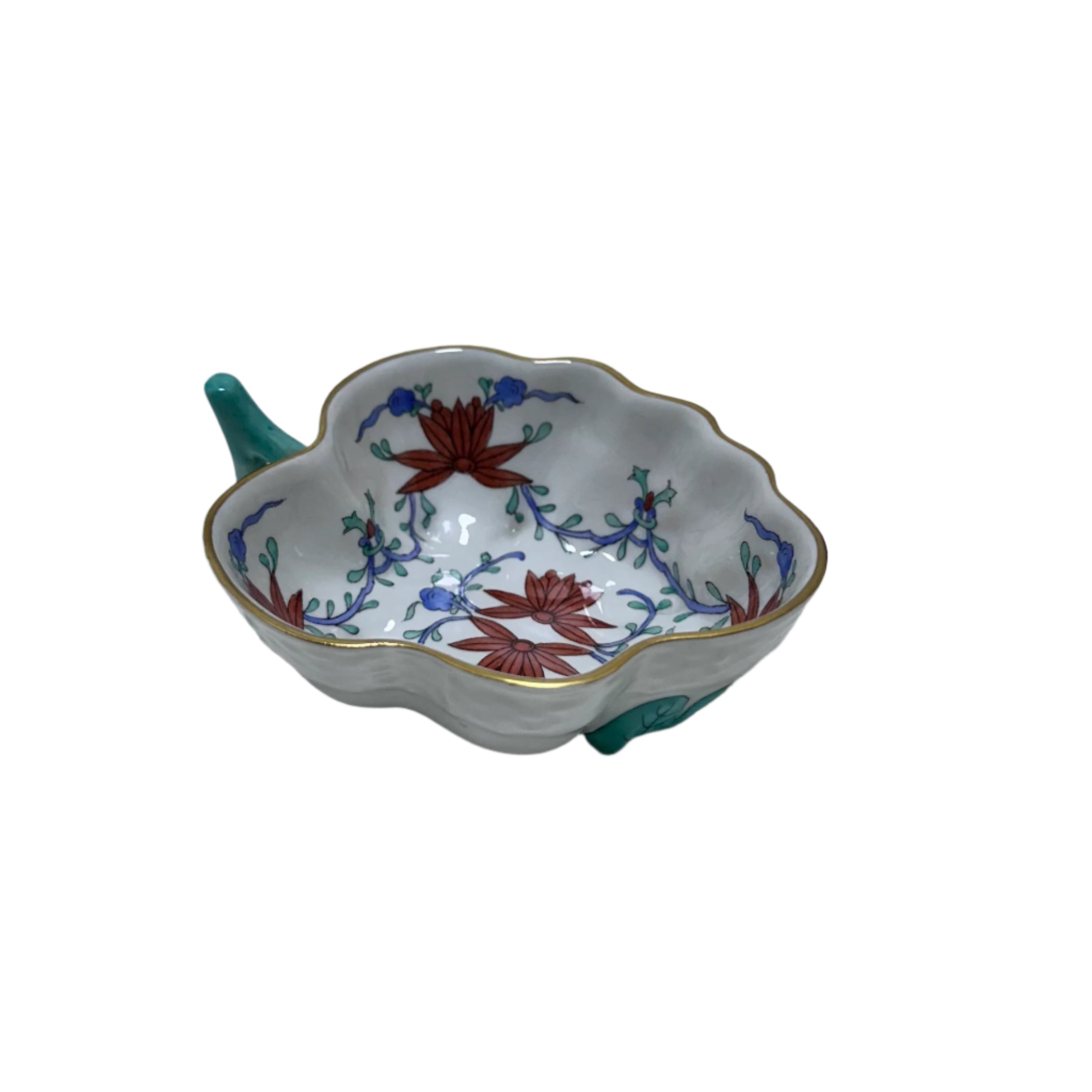 Herend Hungary Bouquet Leaf Motif Small Dish Bowl 680/MST