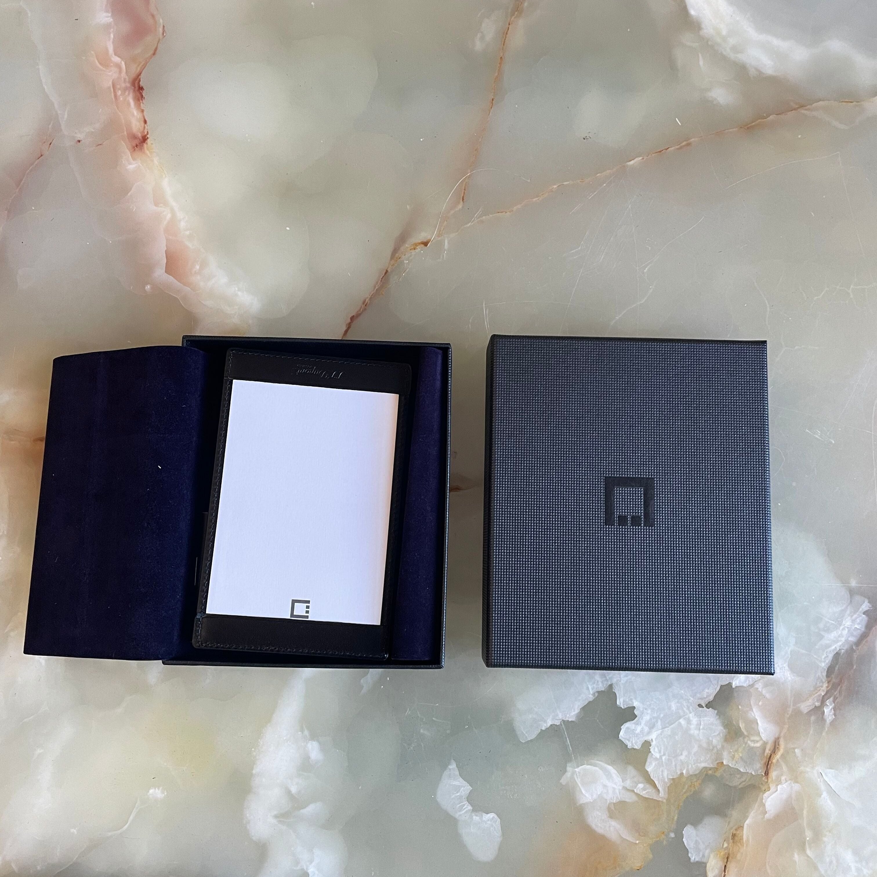 S.T. Dupont Black Pocket Size Leather Notepad