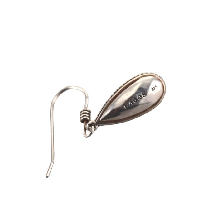 Lagos Caviar Sterling Silver Teardrop Earrings