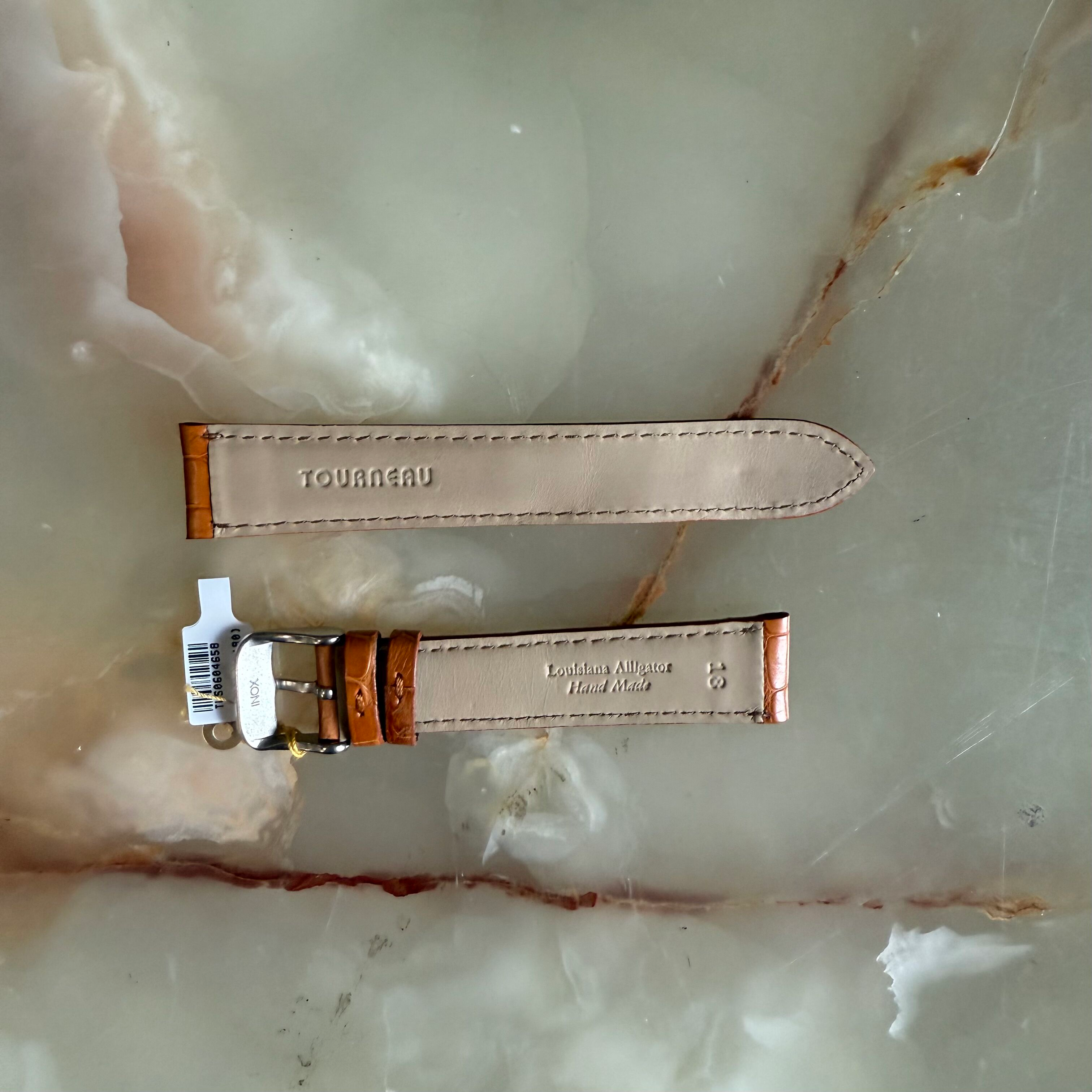 Genuine Alligator Brown Watch Strap Band 18mm Padded & Stitched w Buckle