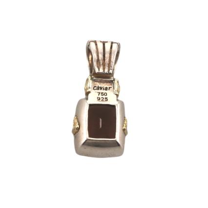 Lagos Caviar 18K Gold Sterling Silver Smokey Quartz Pendant
