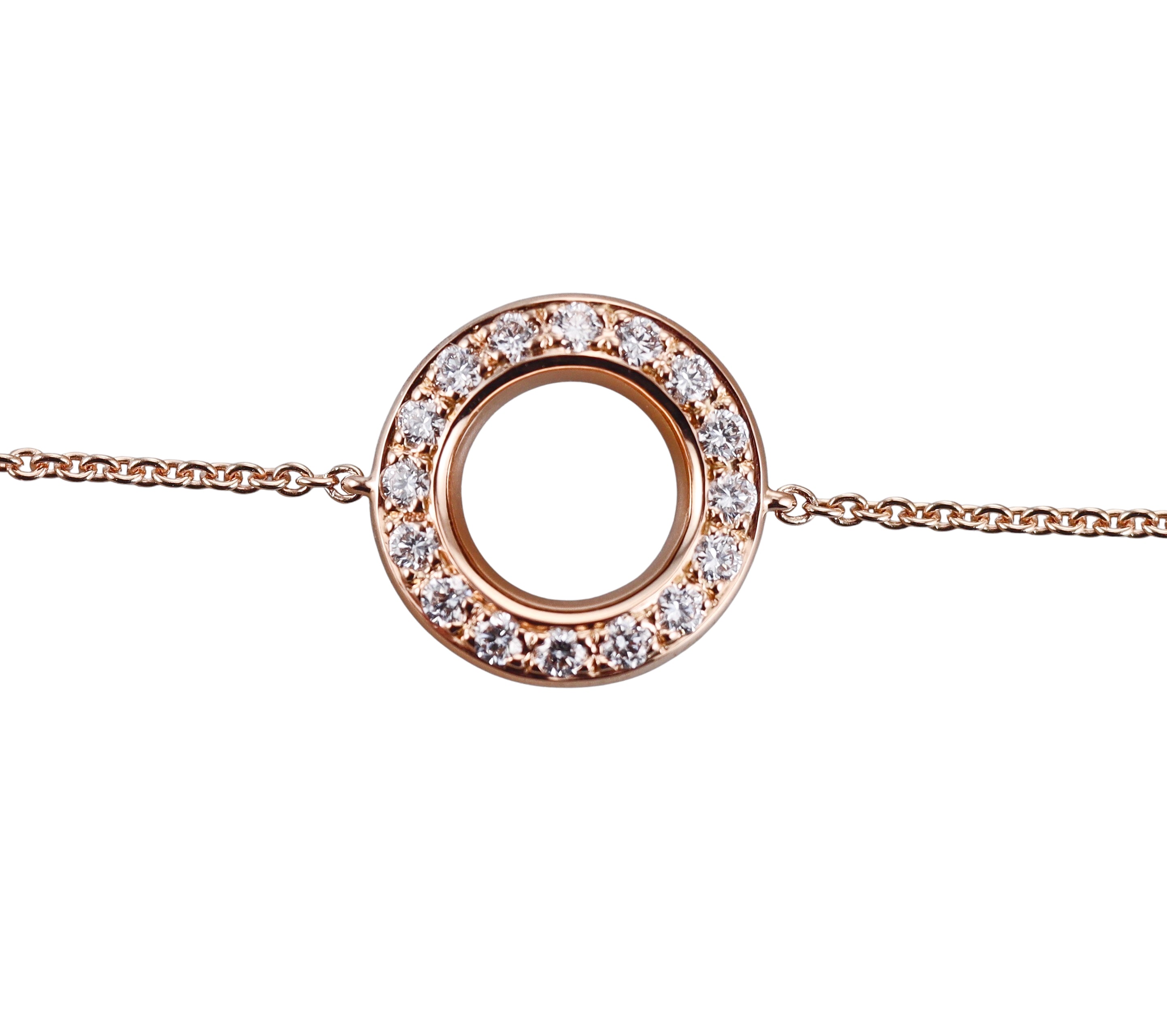 Idole De Christofle 18k Gold Diamond Chain Bracelet 6803122