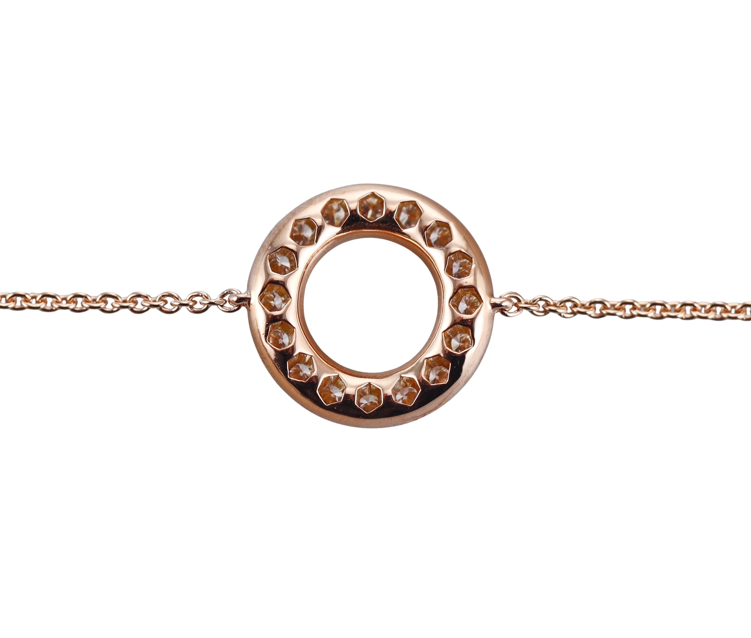 Idole De Christofle 18k Gold Diamond Chain Bracelet 6803122