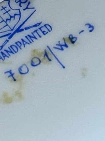 Herend Blue Garden Hand Painted Vase Large