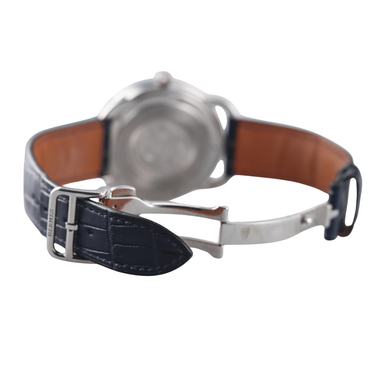 Hermes Arceau 40mm Steel Watch AR7Q.810