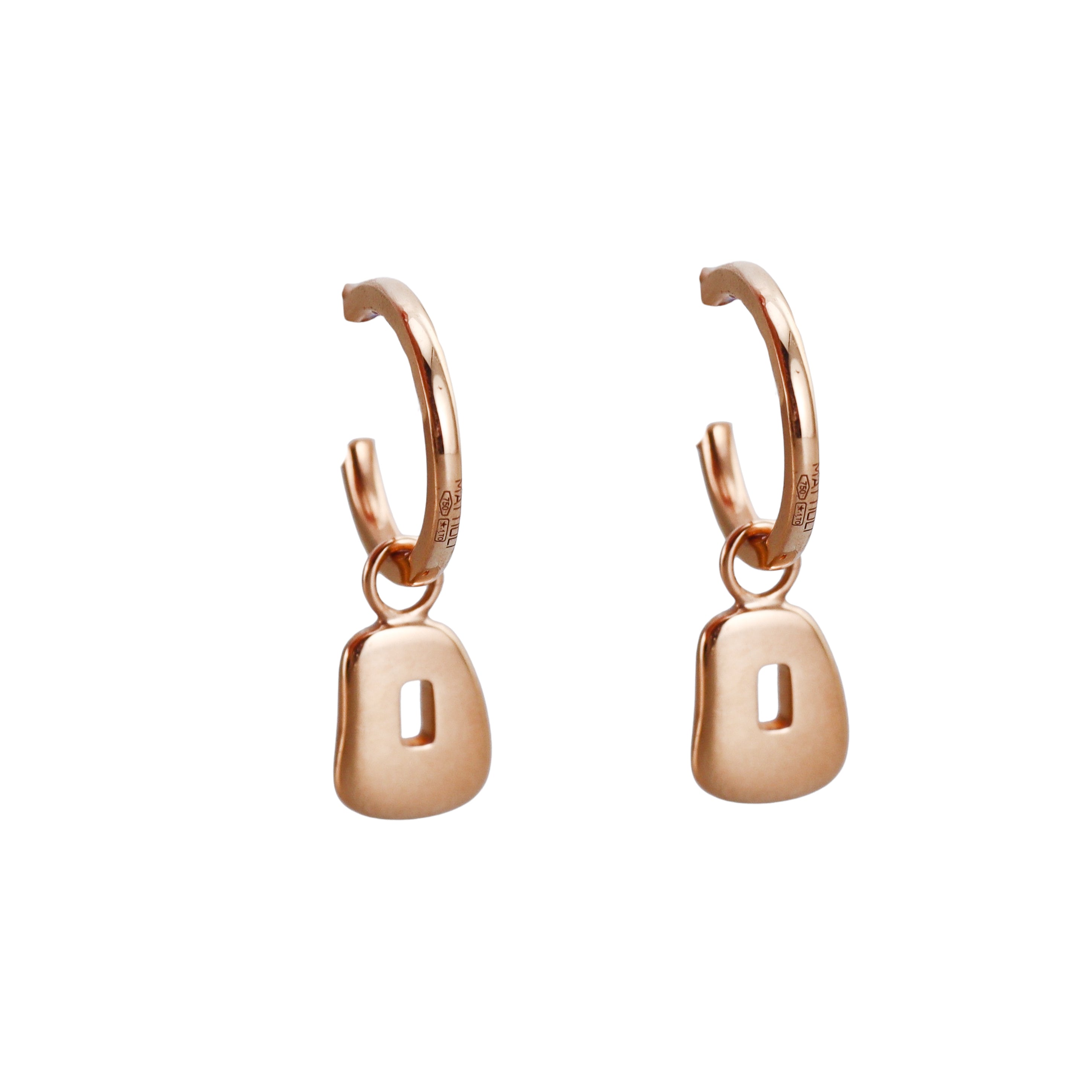 Mattioli Puzzle Mini Rose Gold Interchangeable Earrings
