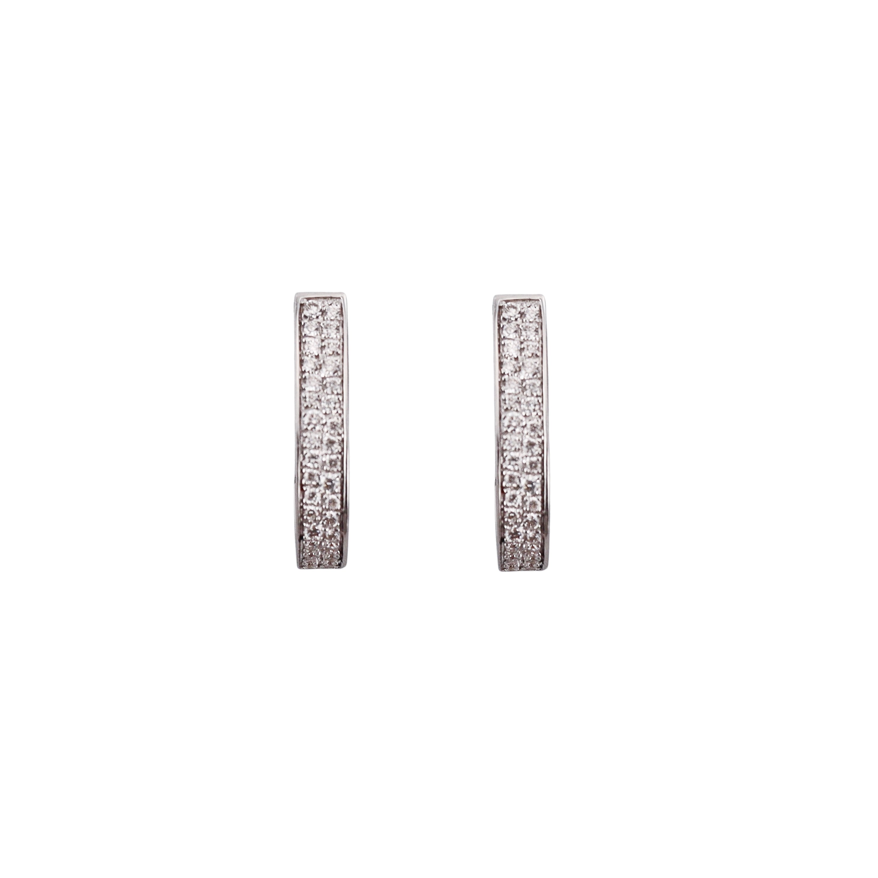 Mattioli Aruba White Gold Diamond Hoop Earrings