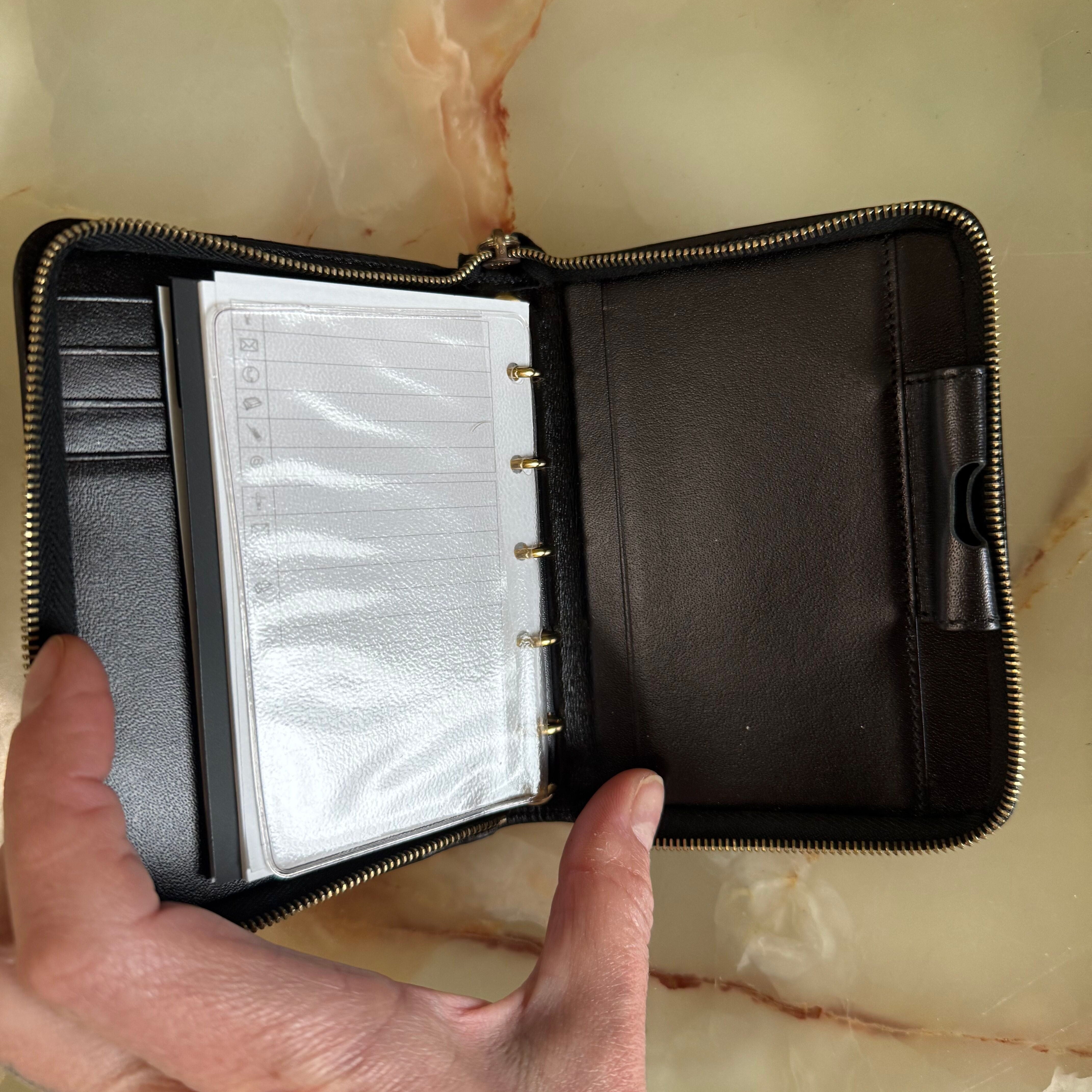 Montblanc Meisterstuck Black Soft Leather Pocket Organizer w Zip