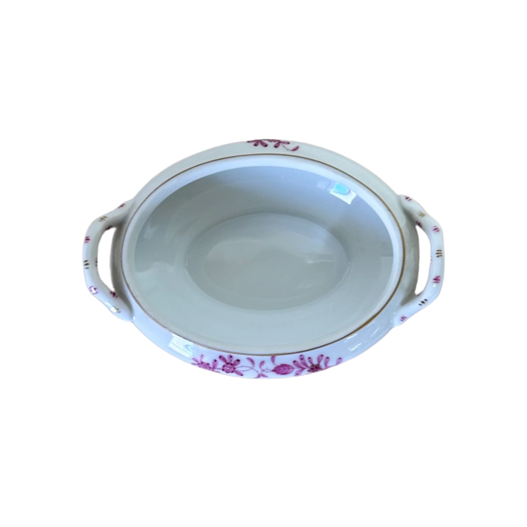 Herend Porcelain Indian Basket Raspberry Mini Tureen 6017 P