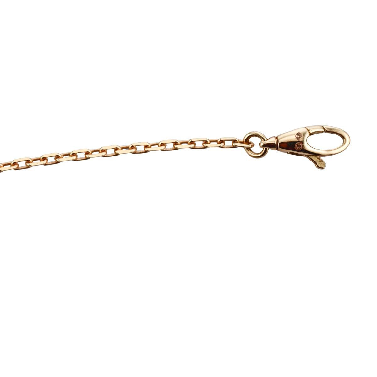Gucci Interlocking G 18K Gold Diamond Black Onyx Pendant Necklace