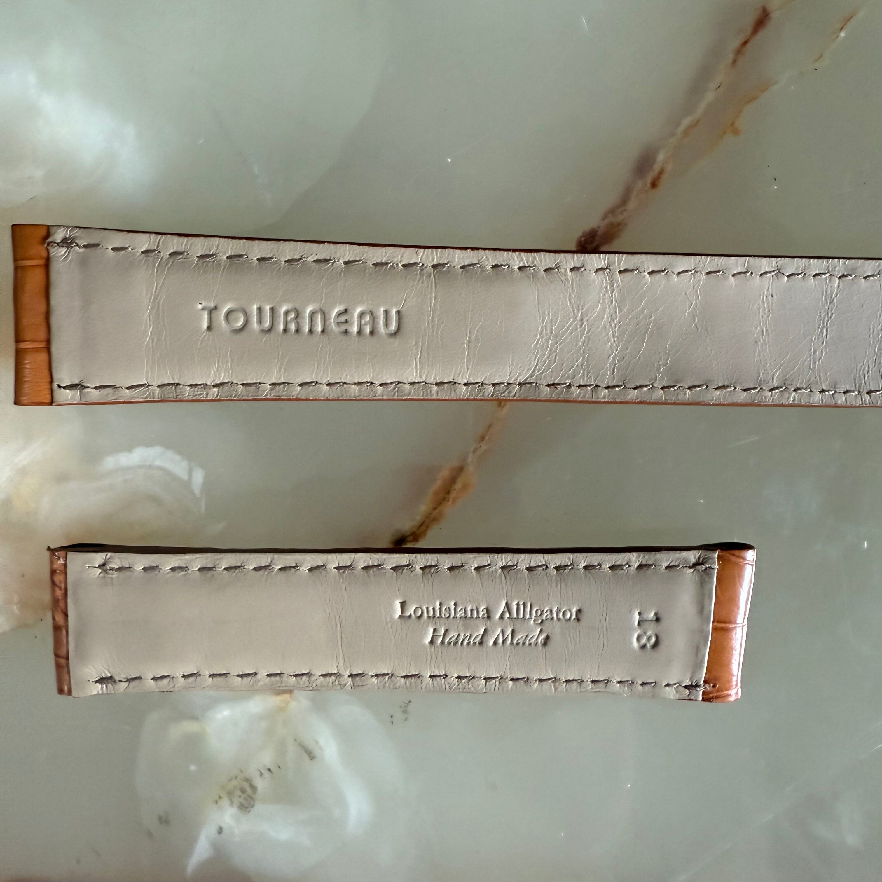 Genuine Alligator Brown Watch Strap Band 18mm Padded & Stitched