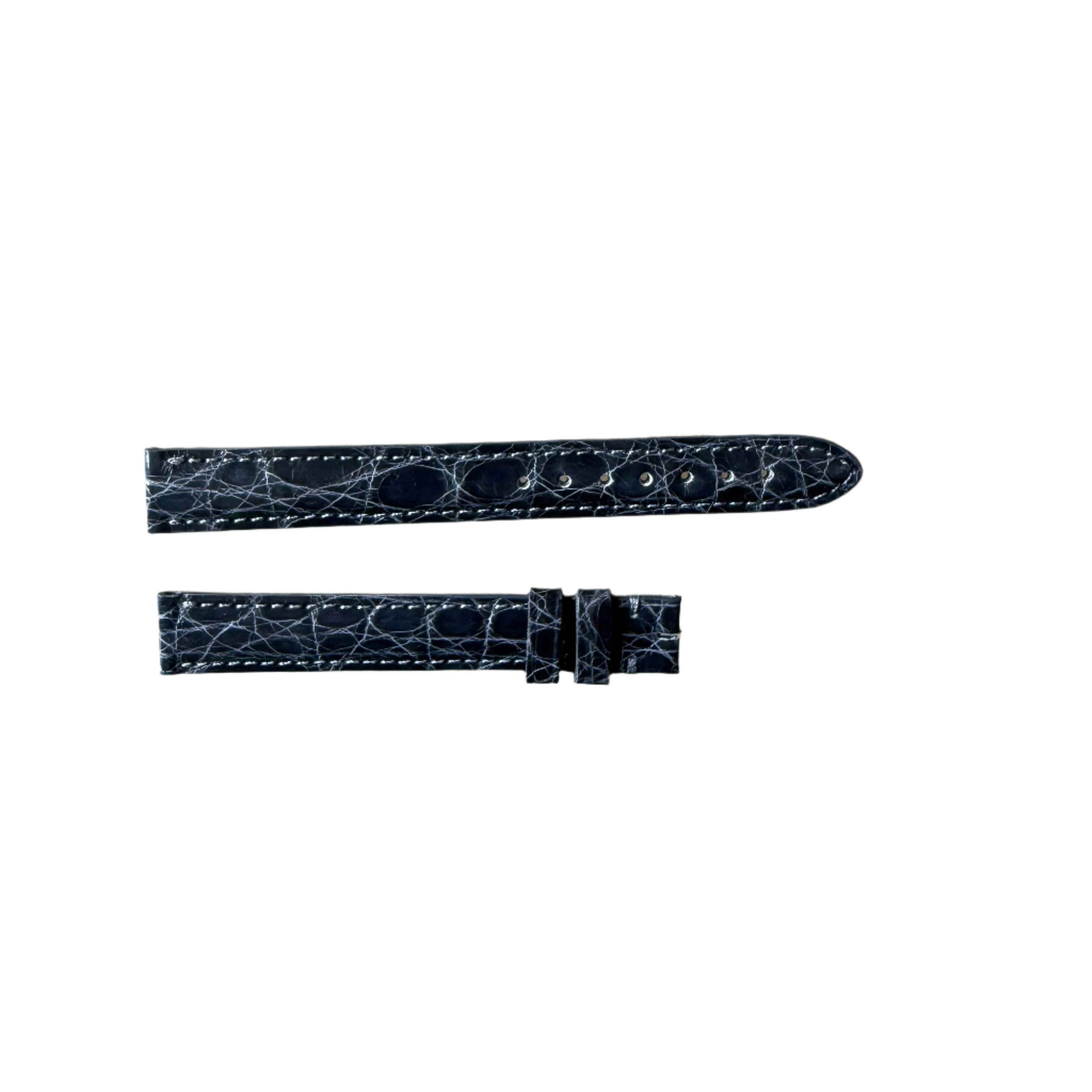 Authentic Cartier Grey Caiman Alligator Watch Strap Band 13mm