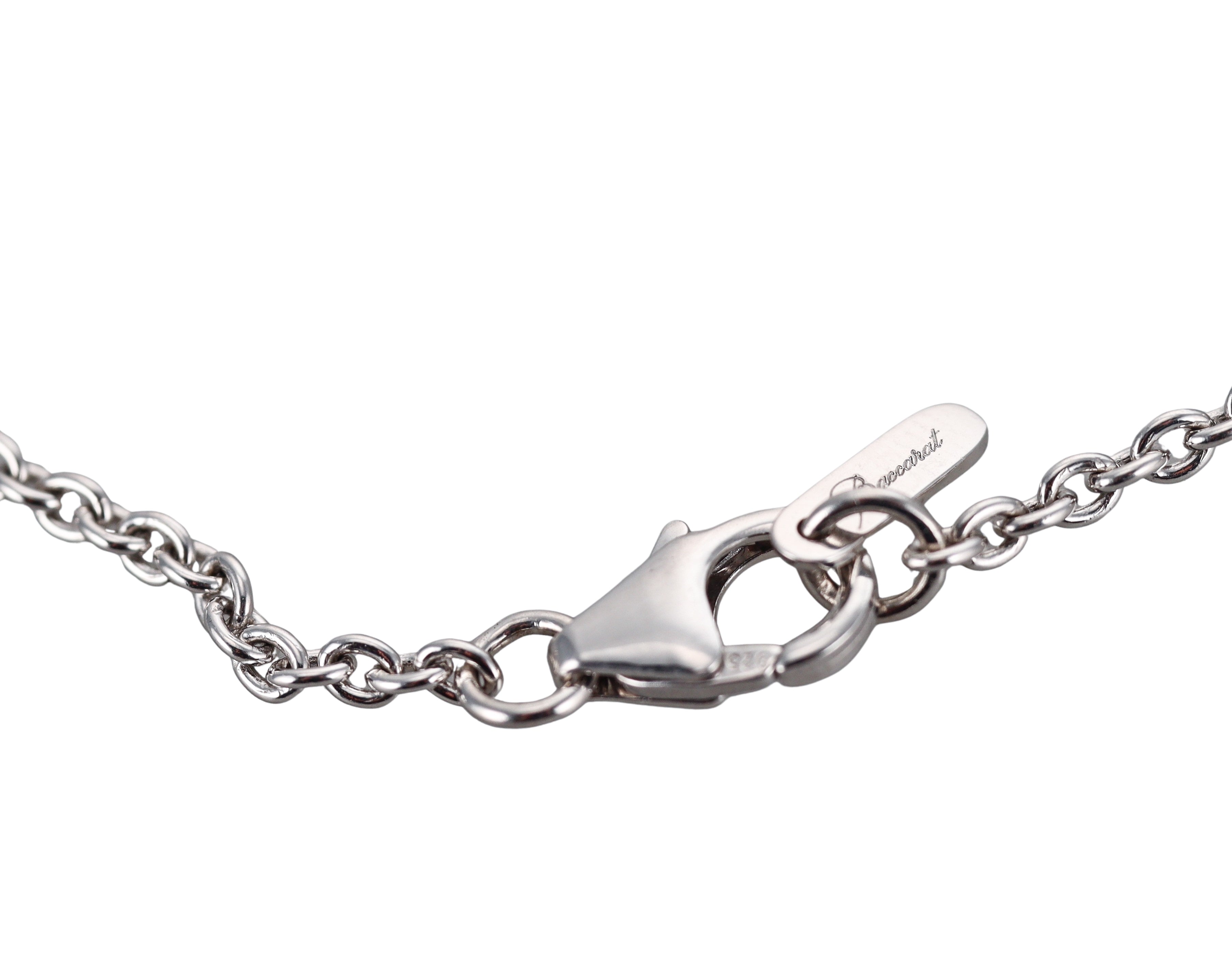 Baccarat Fleur De Psydelic Sterling Silver Necklace 2609380