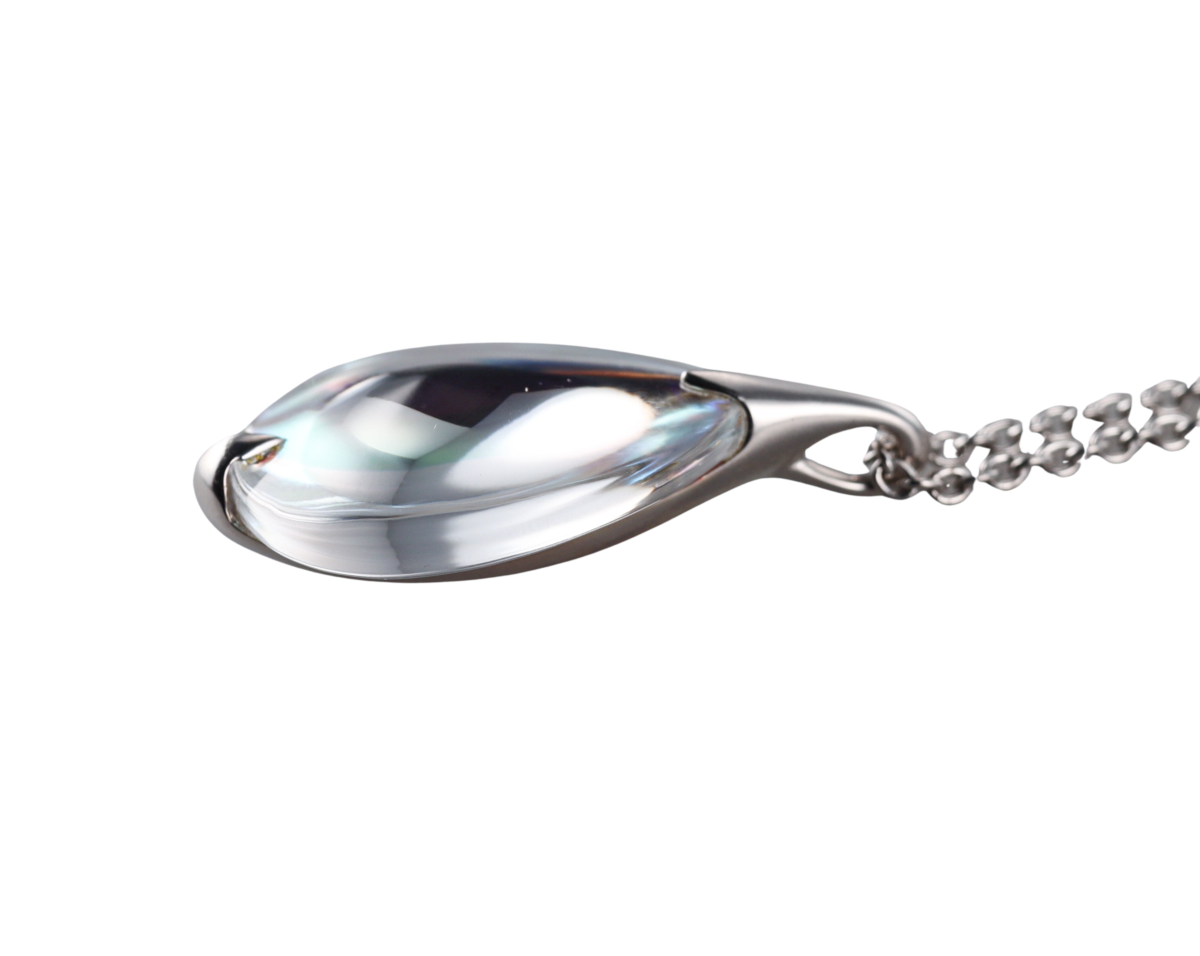 Baccarat Fleur De Psydelic Sterling Silver Necklace 2609380