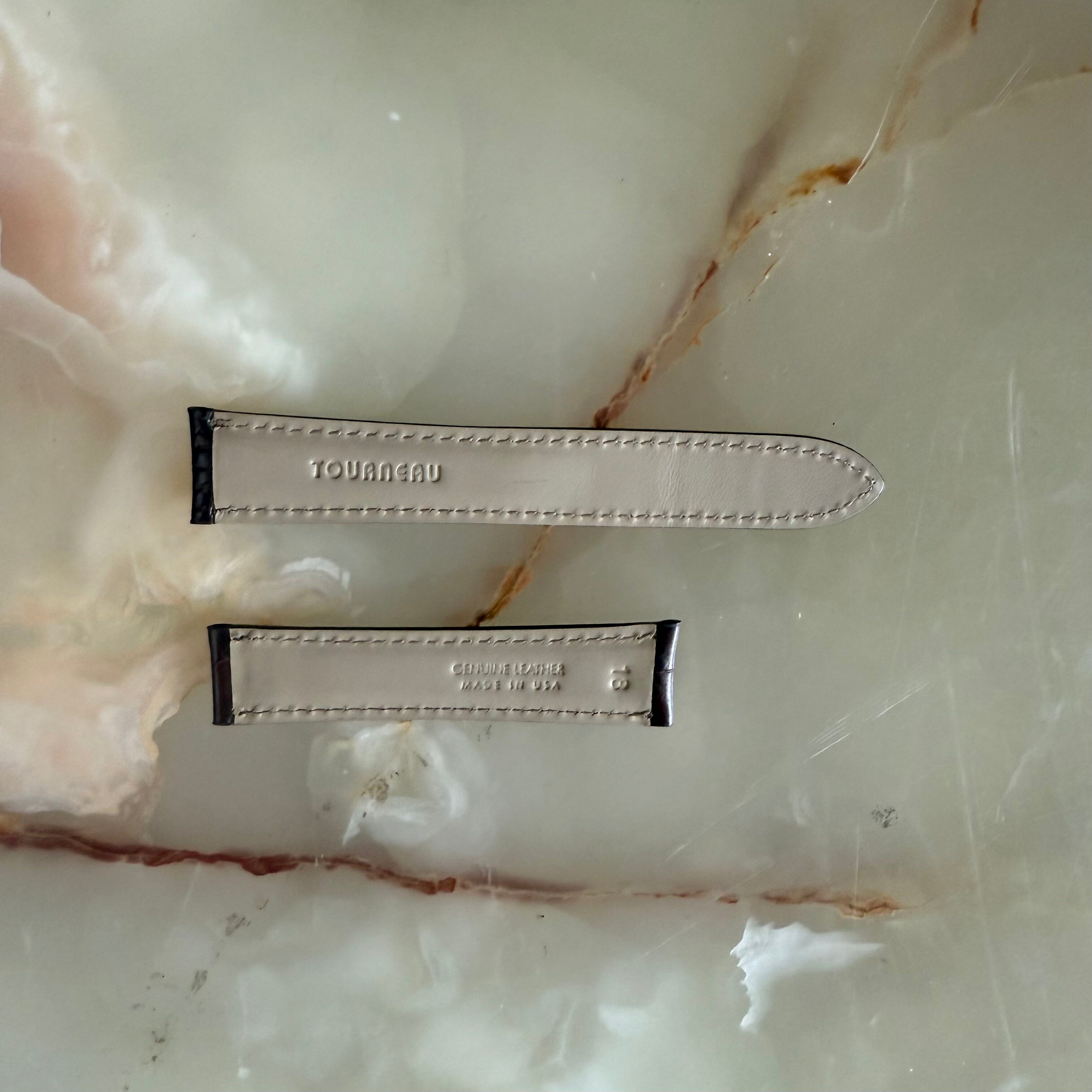 Genuine Alligator Brown Watch Strap Band 18mm Padded & Stitched