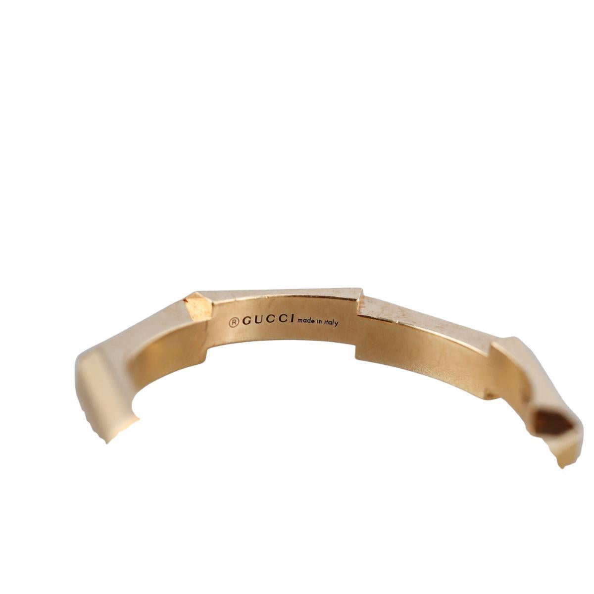 Gucci Link to Love 18K Gold Studded 3mm Band Ring