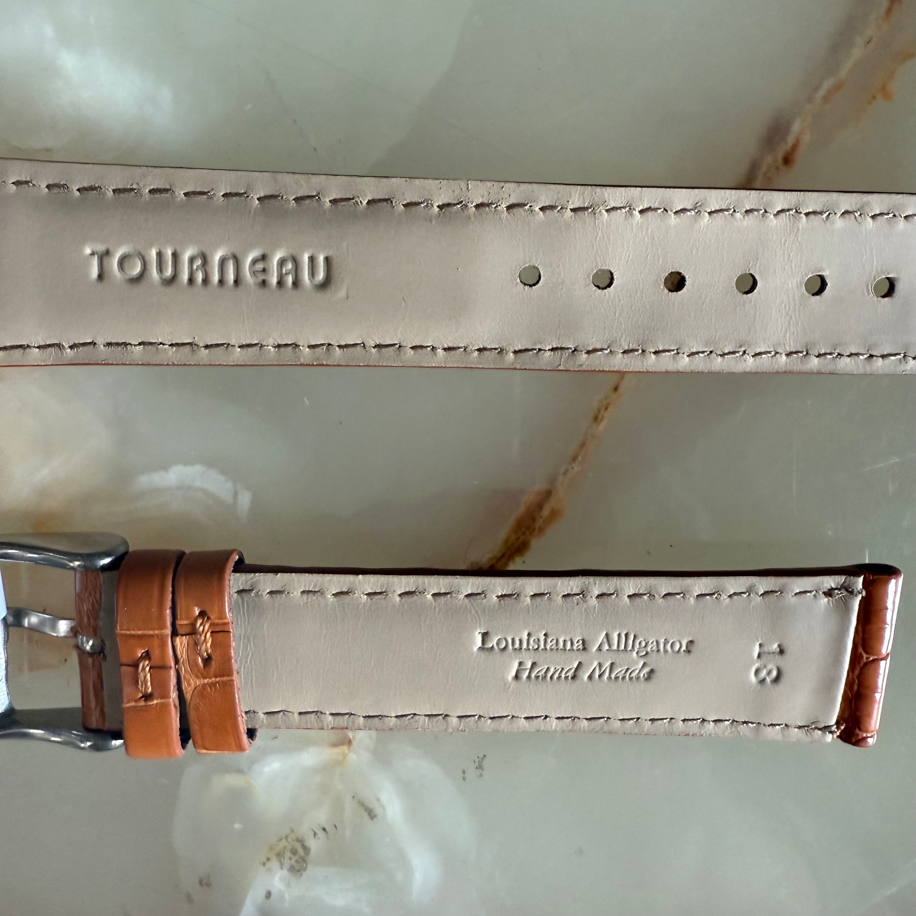 Genuine Alligator Brown Watch Strap Band 18mm Padded & Stitched w Buckle