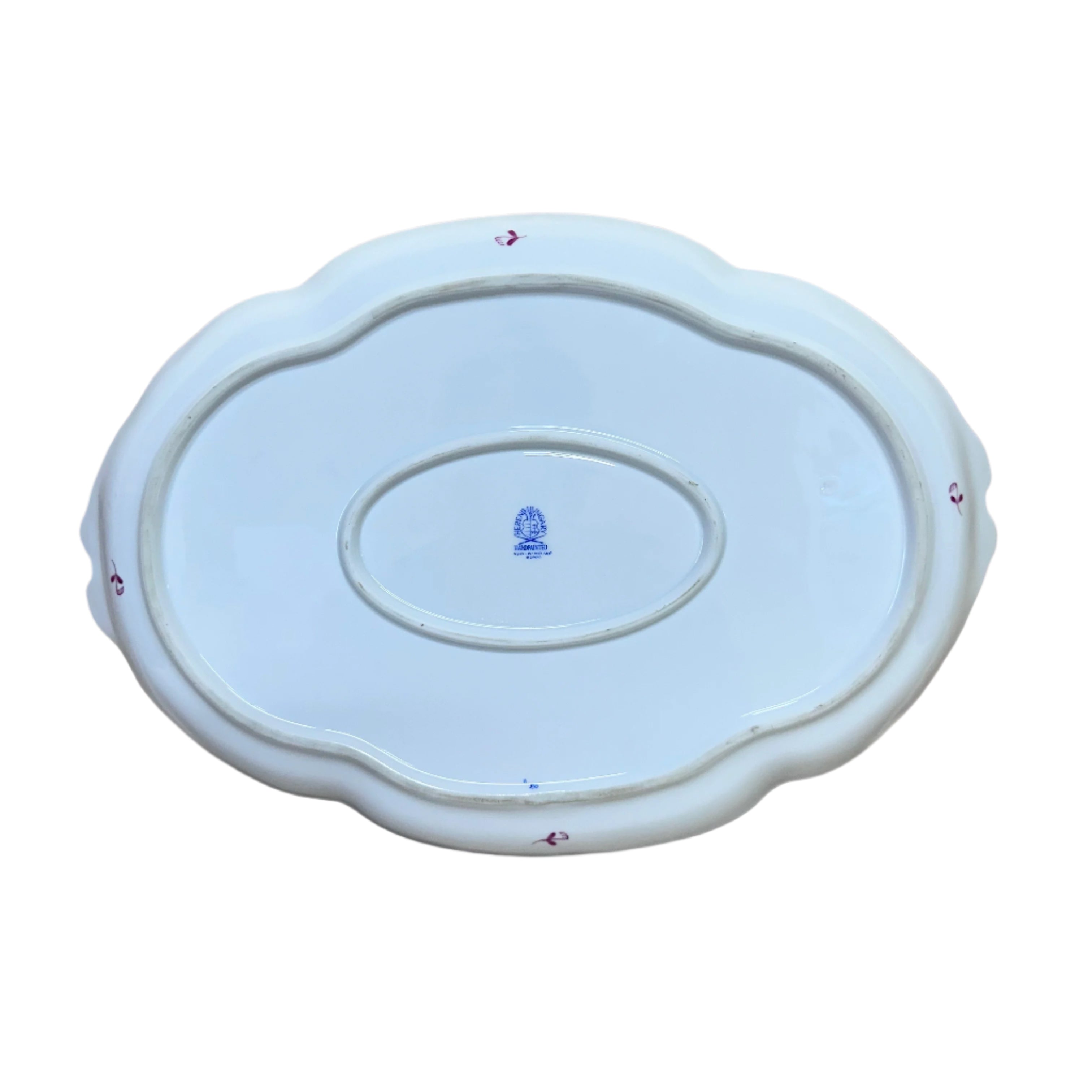 Herend Porcelain Chinese Bouquet Raspberry Large Ribbon Tray 400-0-00/AP