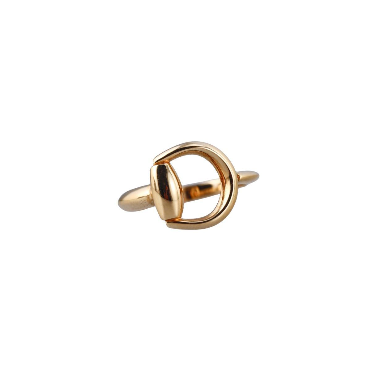 Gucci Horsebit 18k Yellow Gold Ring
