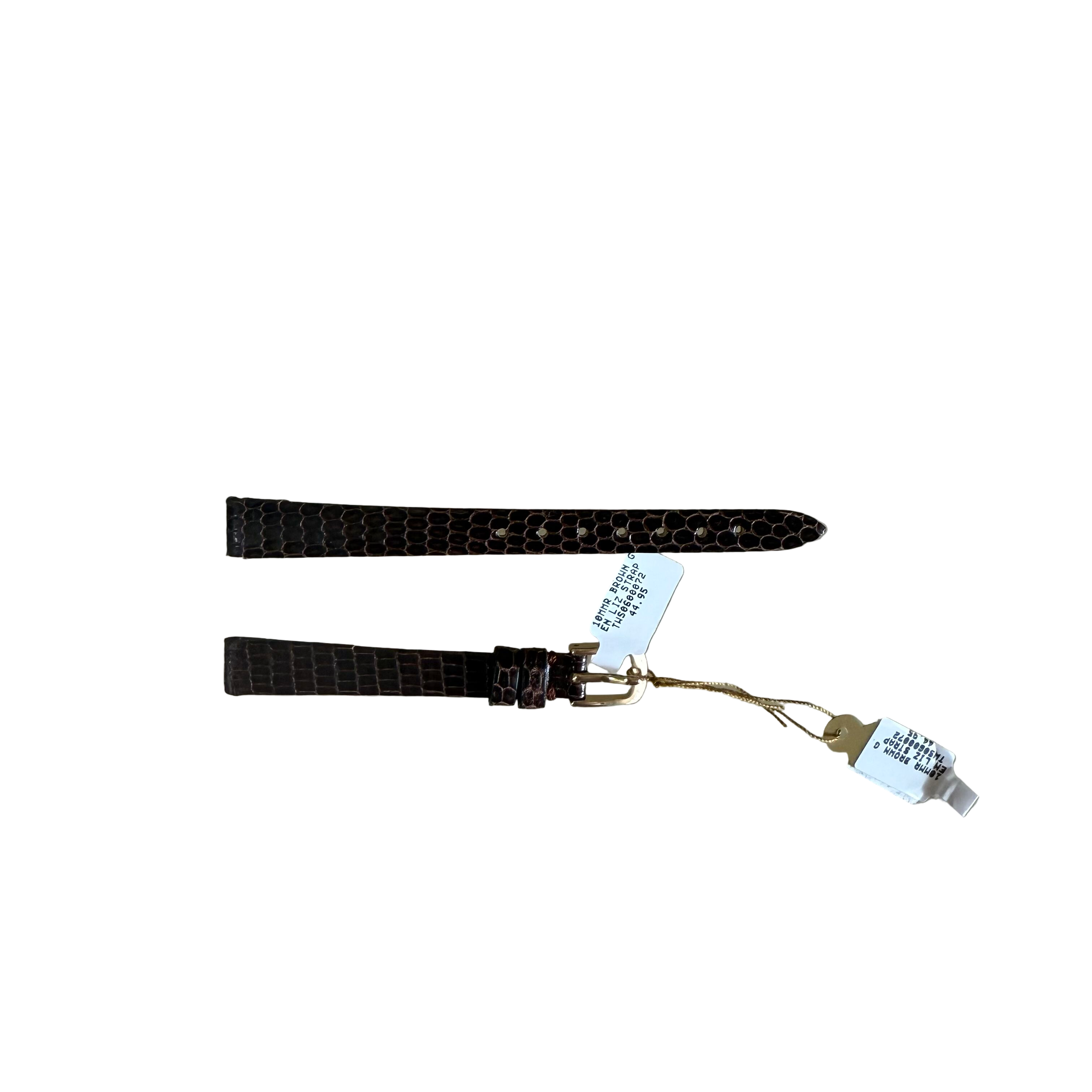 Genuine Lizard Brown Watch Strap Band 10mm w Buckle