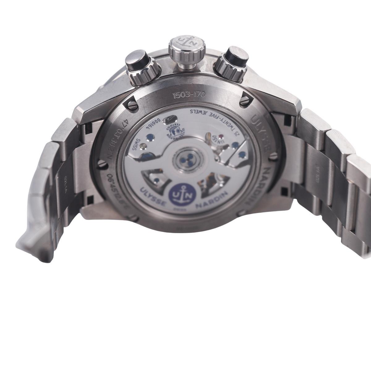 Ulysse Nardin Diver Chronograph 44mm Titanium Automatic Watch 1503-170/92