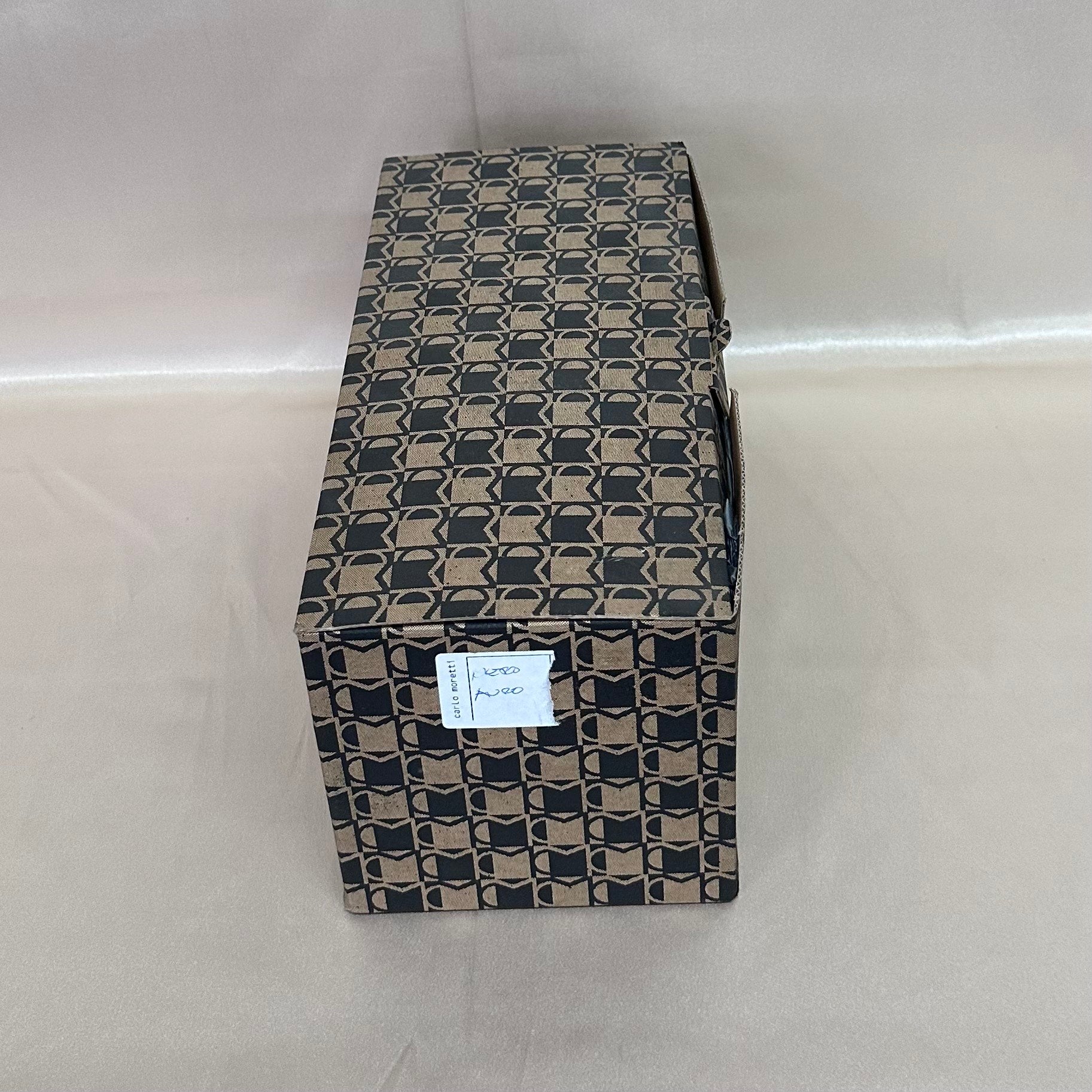 2007 Carlo Moretti Nerotramo Hand Blown Murano Glass Vase 103/222