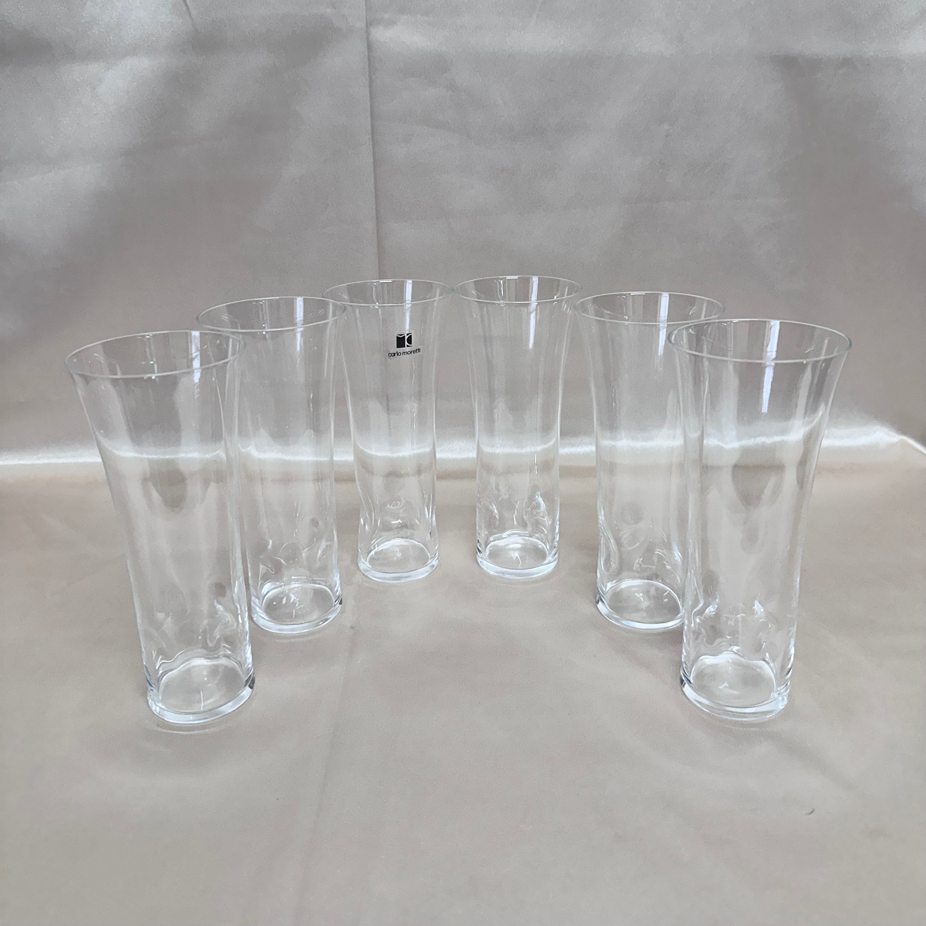 Carlo Moretti Murano Water Glass Set of 6