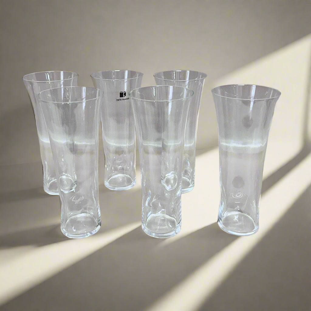 Carlo Moretti Murano Water Glass Set of 6