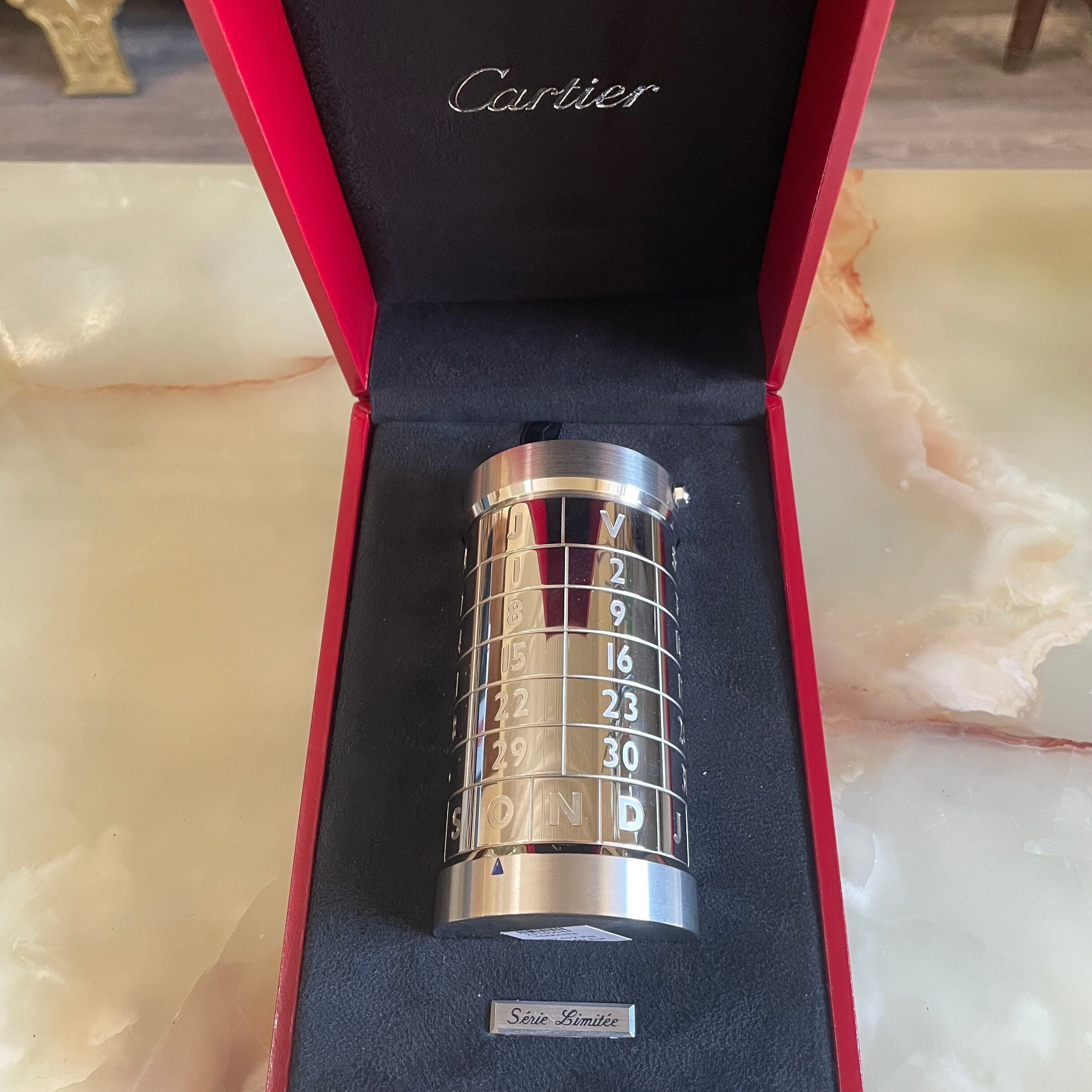 Cartier Limited Edition Terrassa Watch Calendar Cigarette Box With COA