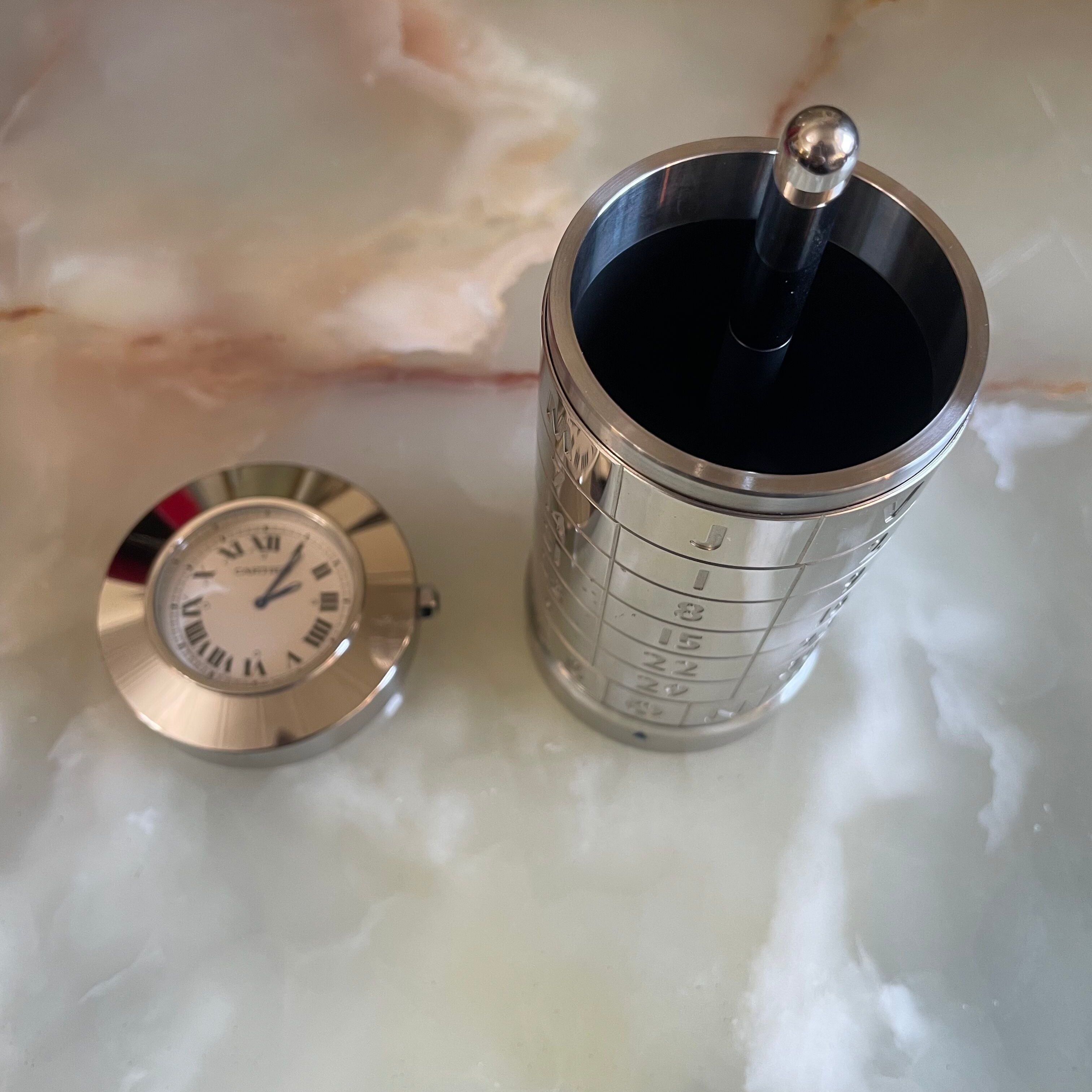 Cartier Limited Edition Terrassa Watch Calendar Cigarette Box With COA