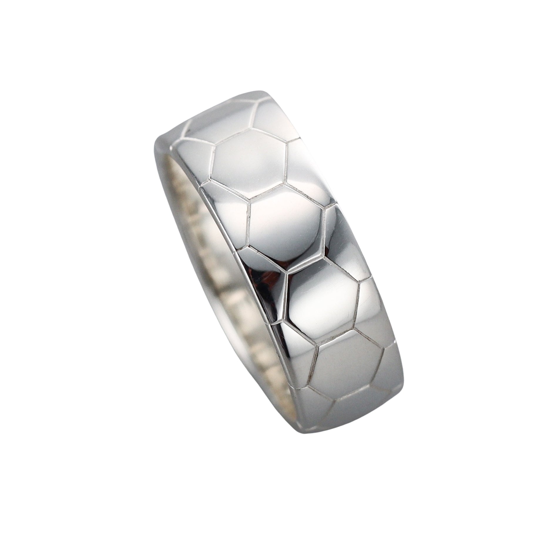 Christofle Sterling Silver Code Royale Ring B0675814902