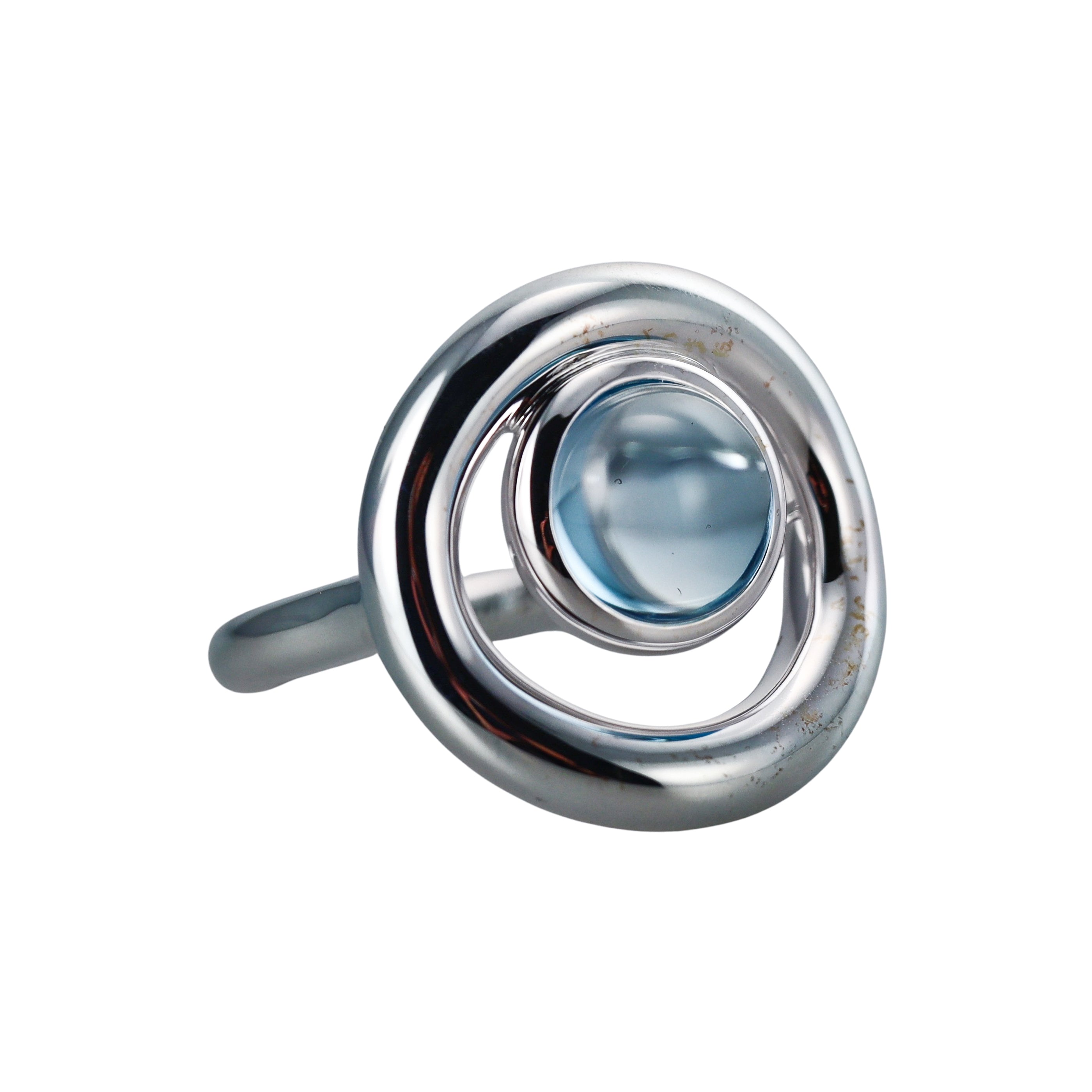 Idole De Christofle Sterling Silver & Topaz Ring 6762859