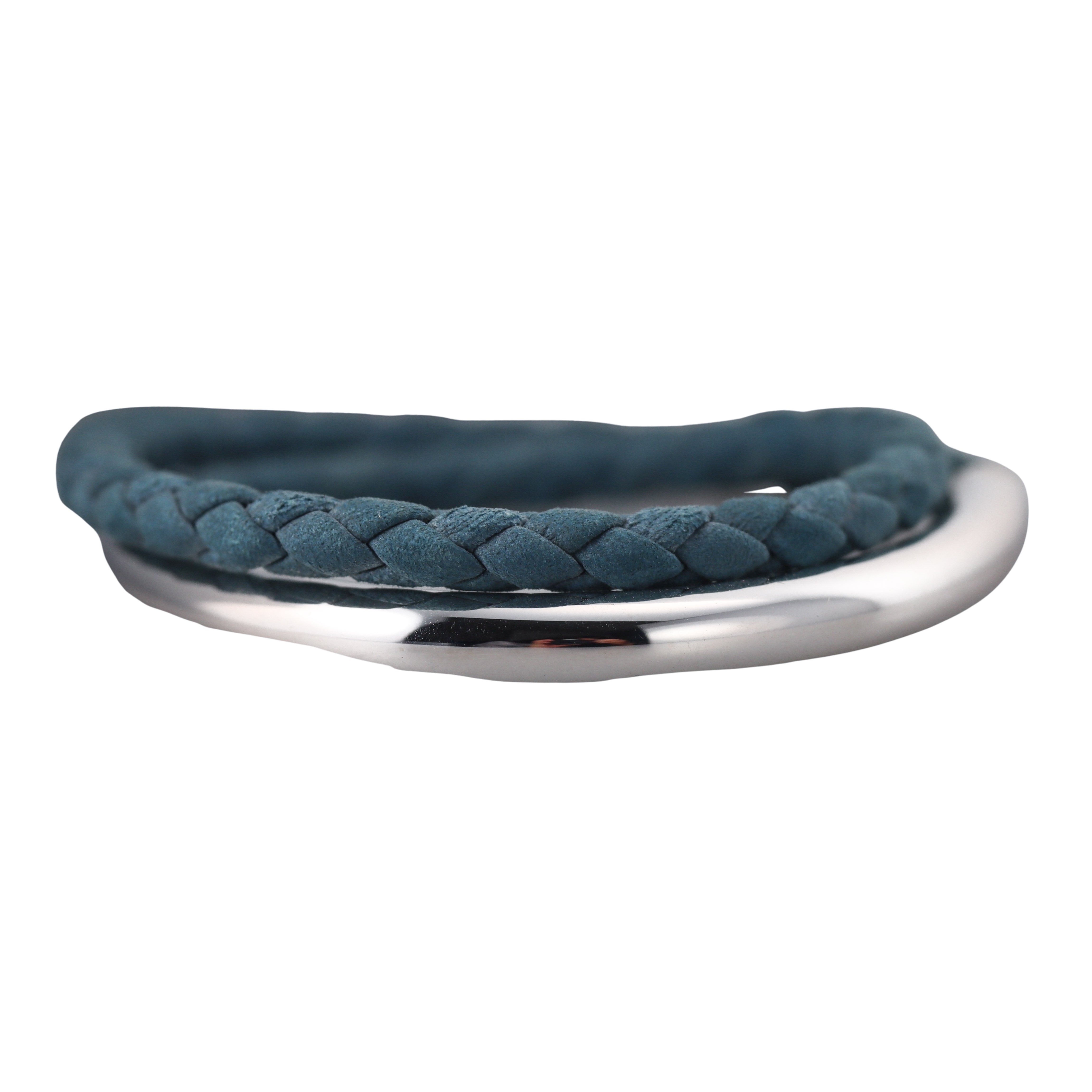 Christofle Sterling Silver Duo Complice Blue Bracelet