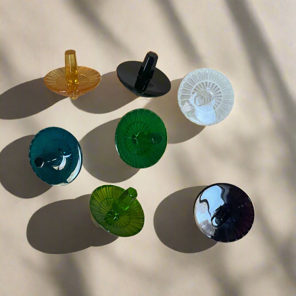 Lalique Crystal Toupie Spinning Top Dreidel 70009