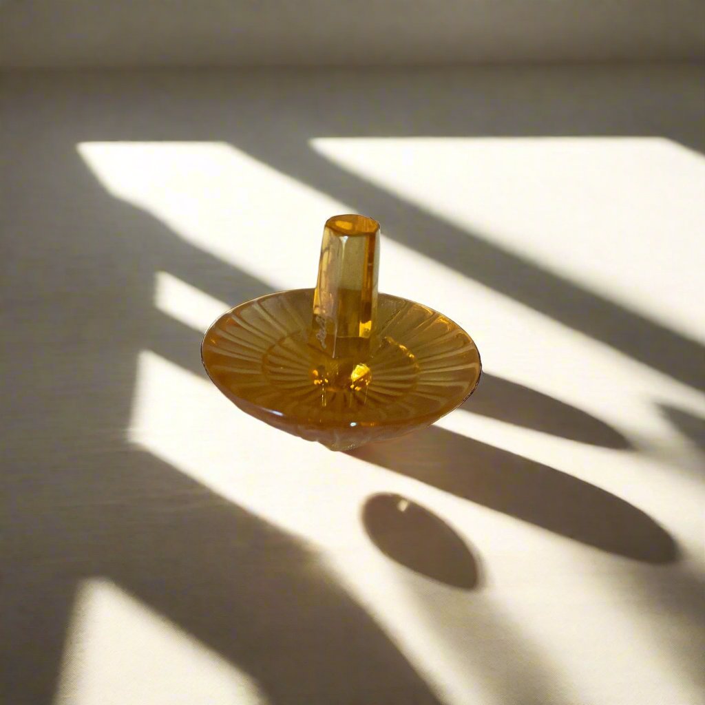 Lalique Crystal Toupie Spinning Top Dreidel 70009