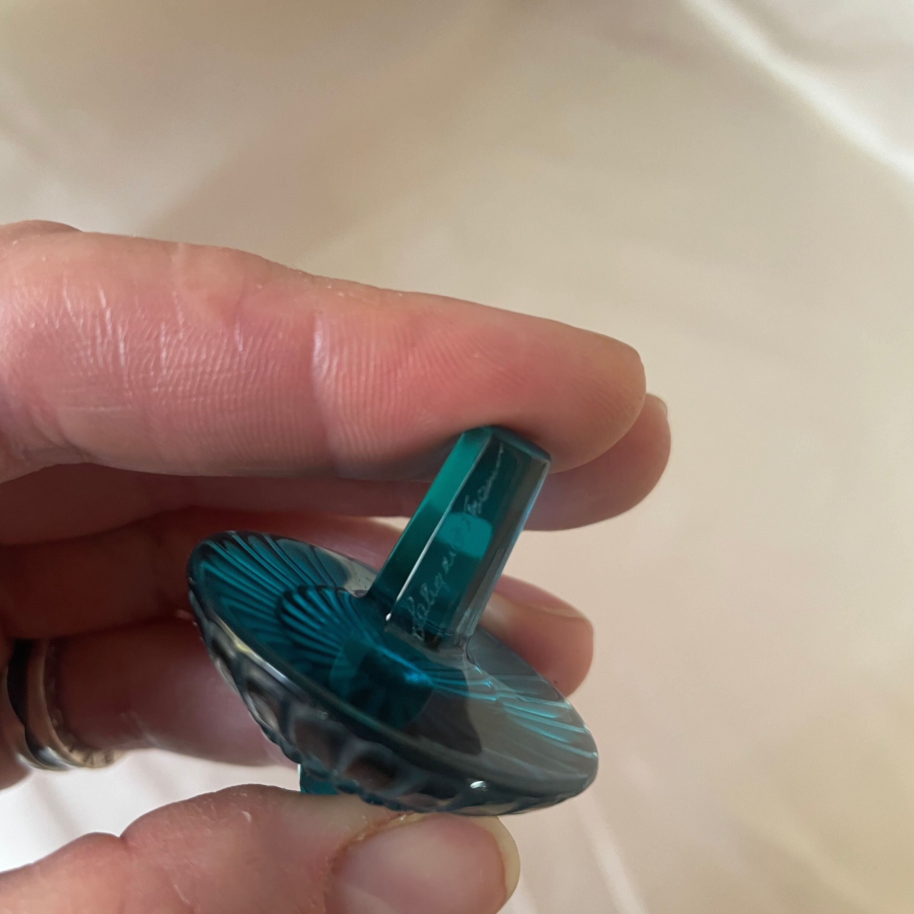 Lalique Crystal Toupie Spinning Top Dreidel 70009