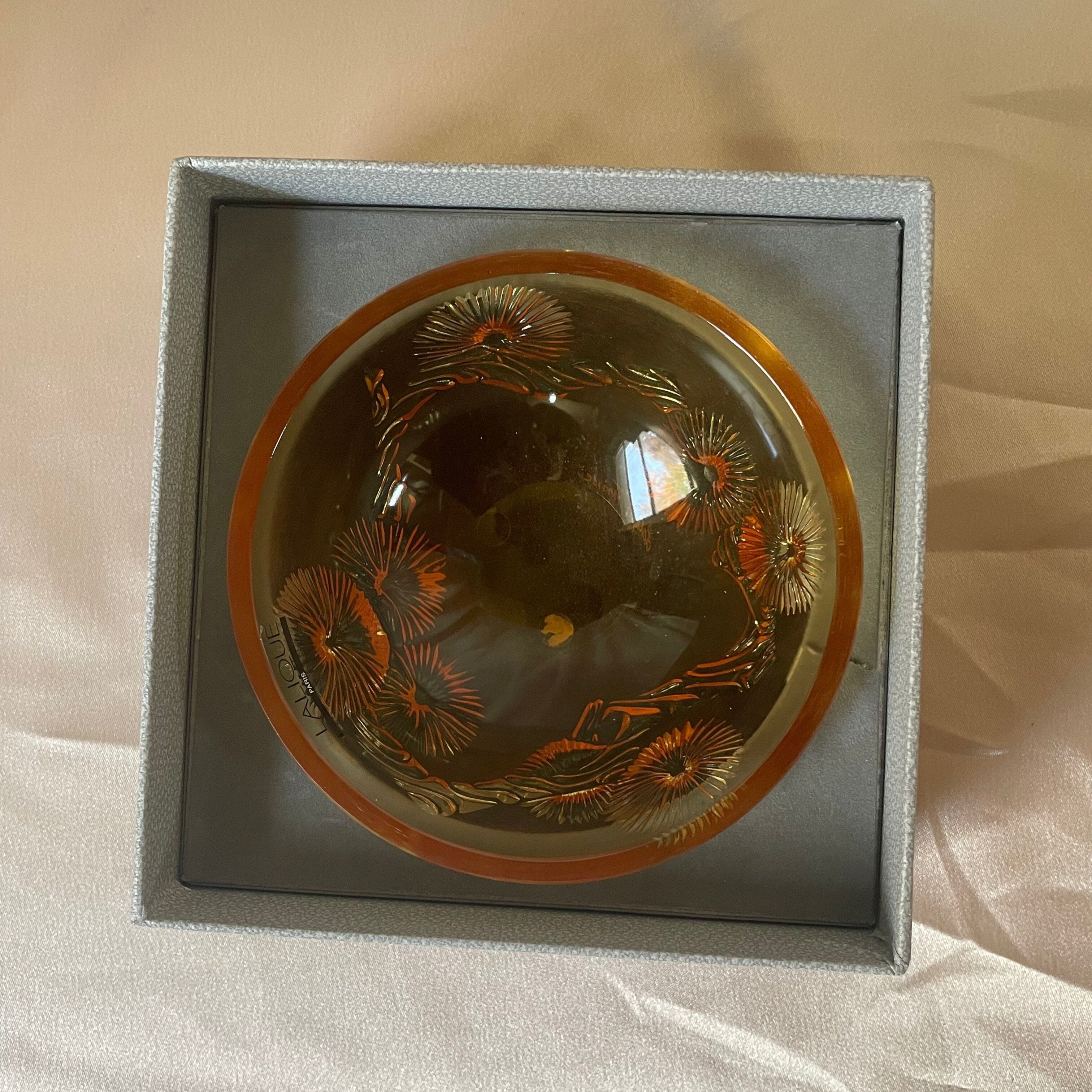 Lalique Crystal Bucolique Candle Bowl #10016300