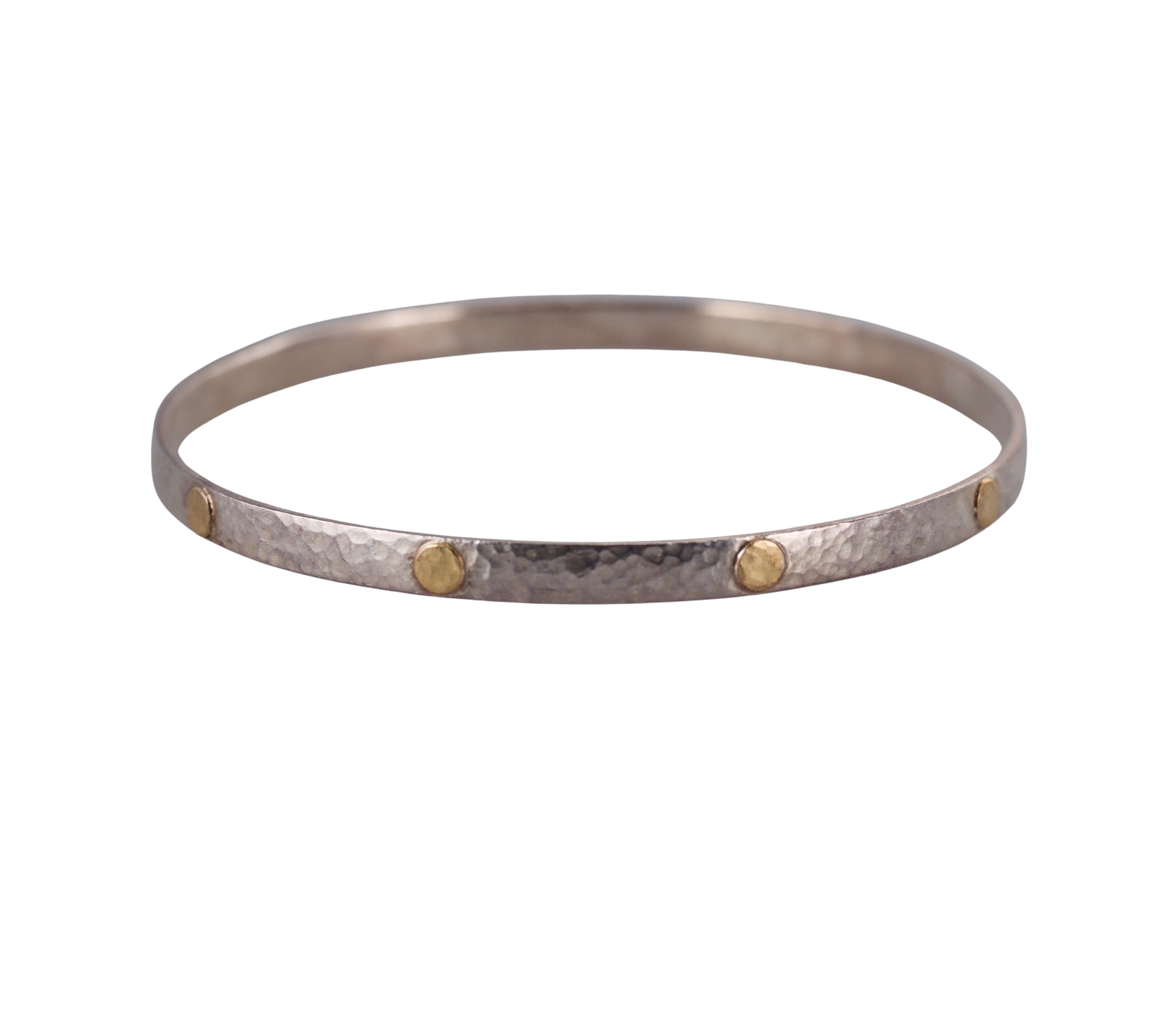 Gurhan Sterling Silver Dot Bangle Bracelet