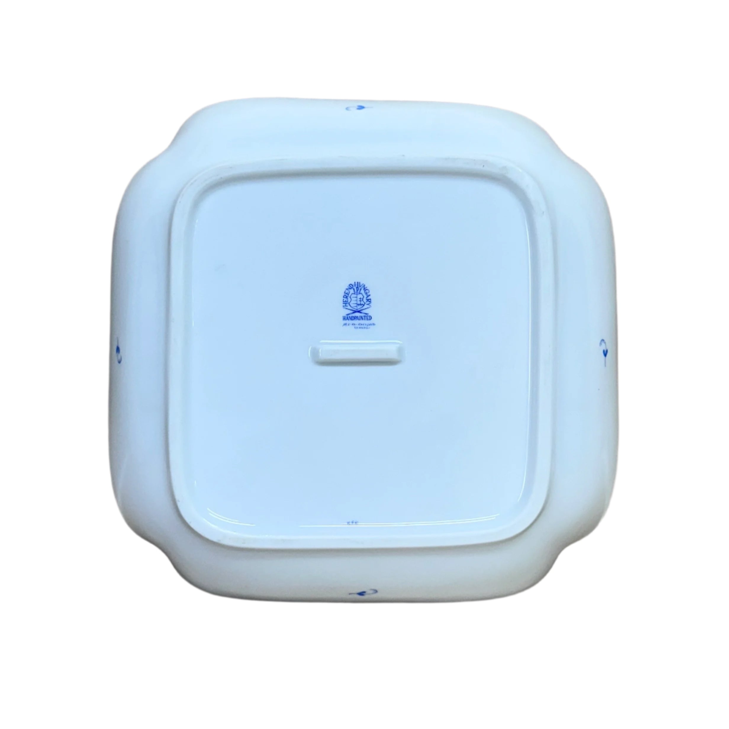 Herend Porcelain Chinese Bouquet Gold Blue Square Fruit Dish 181-0-22/AB