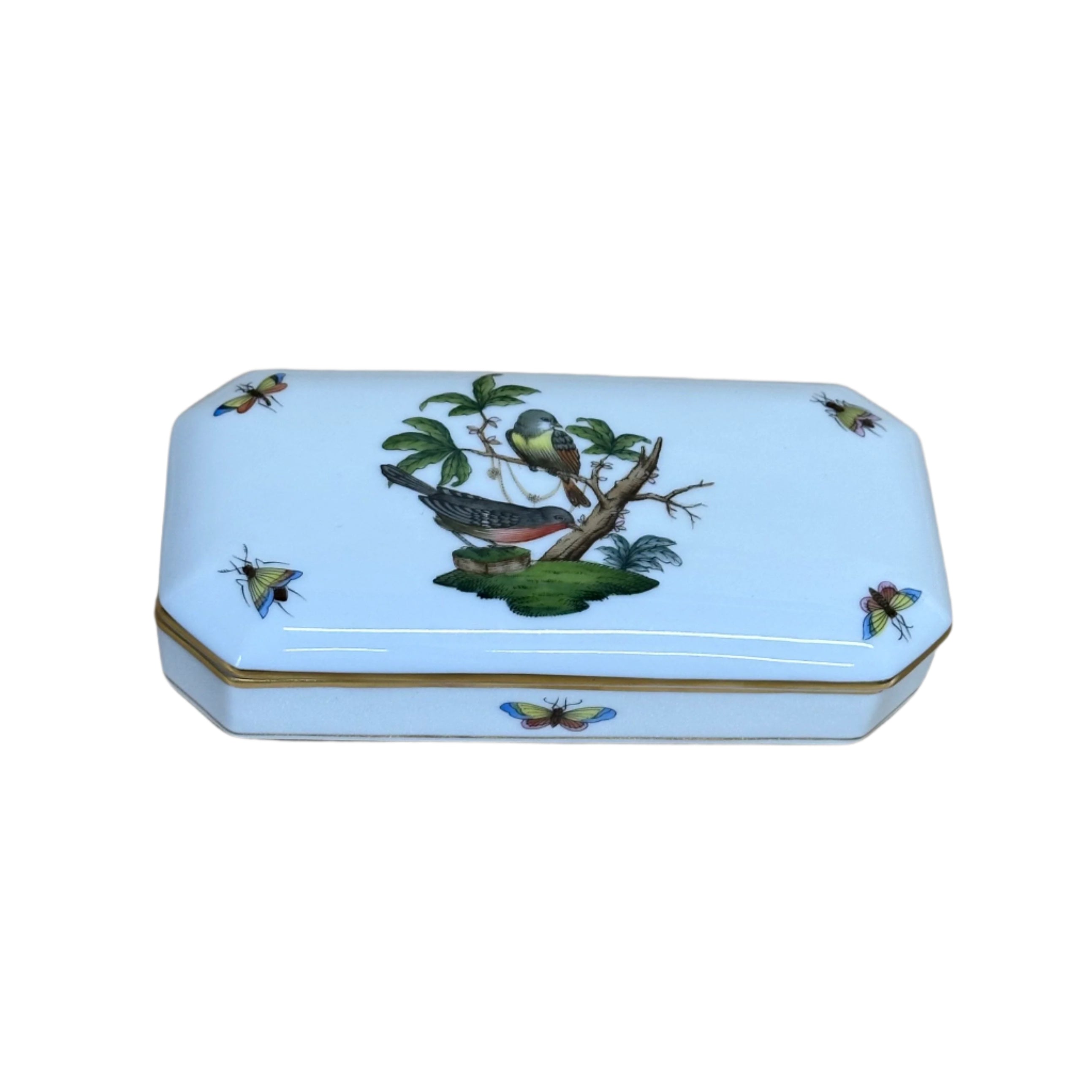 Herend Rothschild Bird Trinket Box 7897-2-00/RO 641
