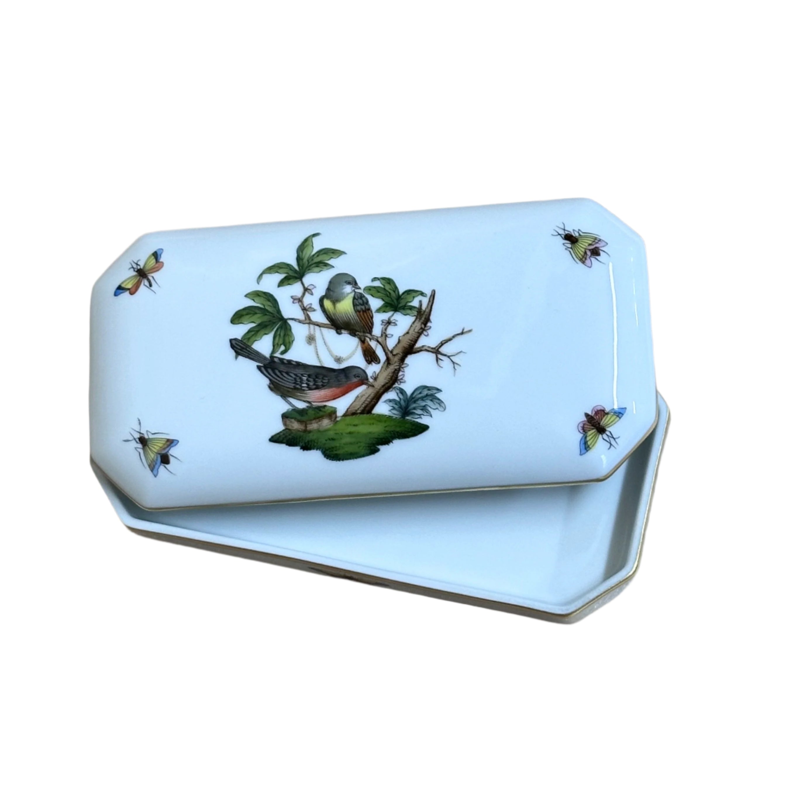 Herend Rothschild Bird Trinket Box 7897-2-00/RO 641