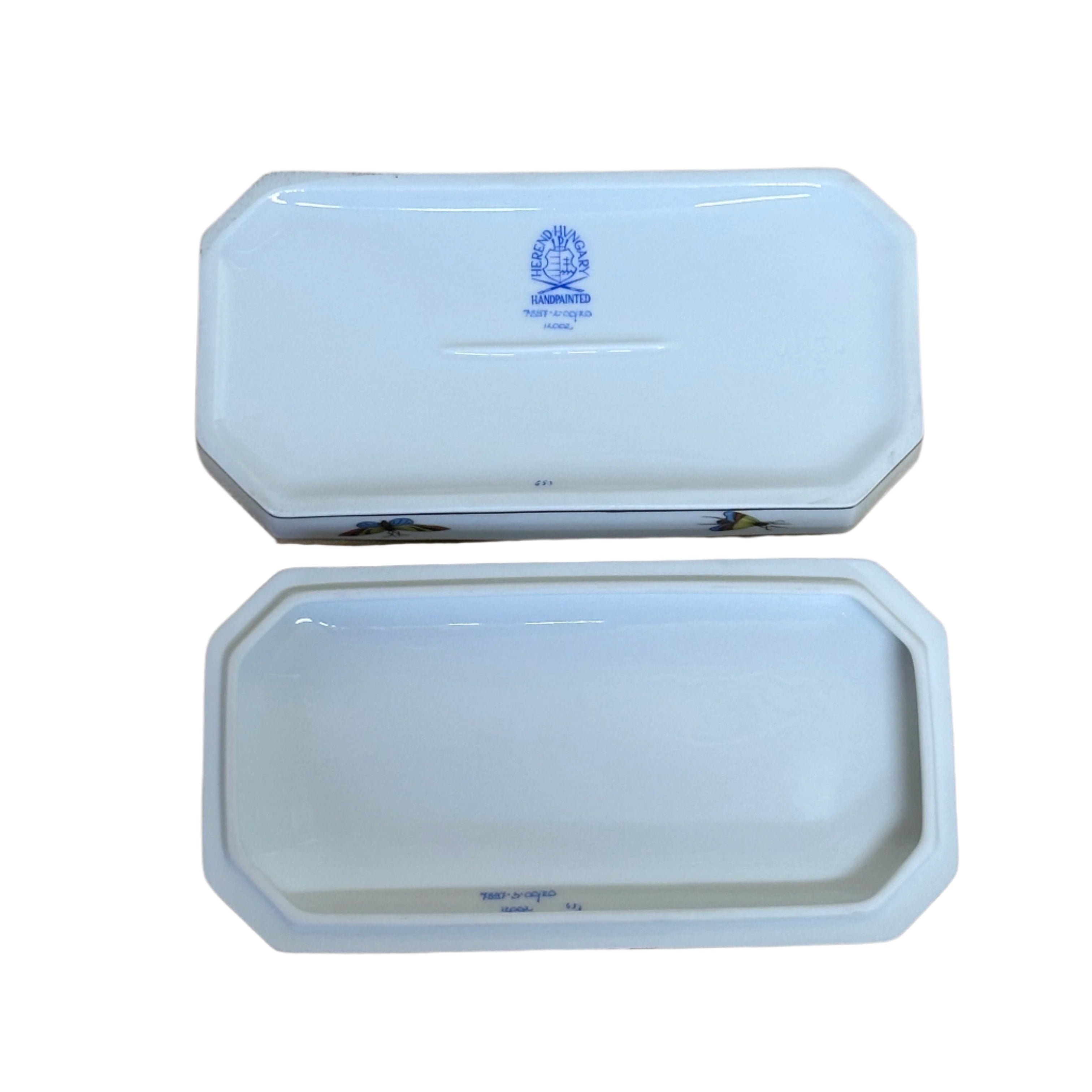 Herend Porcelain Rothschild Bird Trinket Box 7897-2-00/RO 653