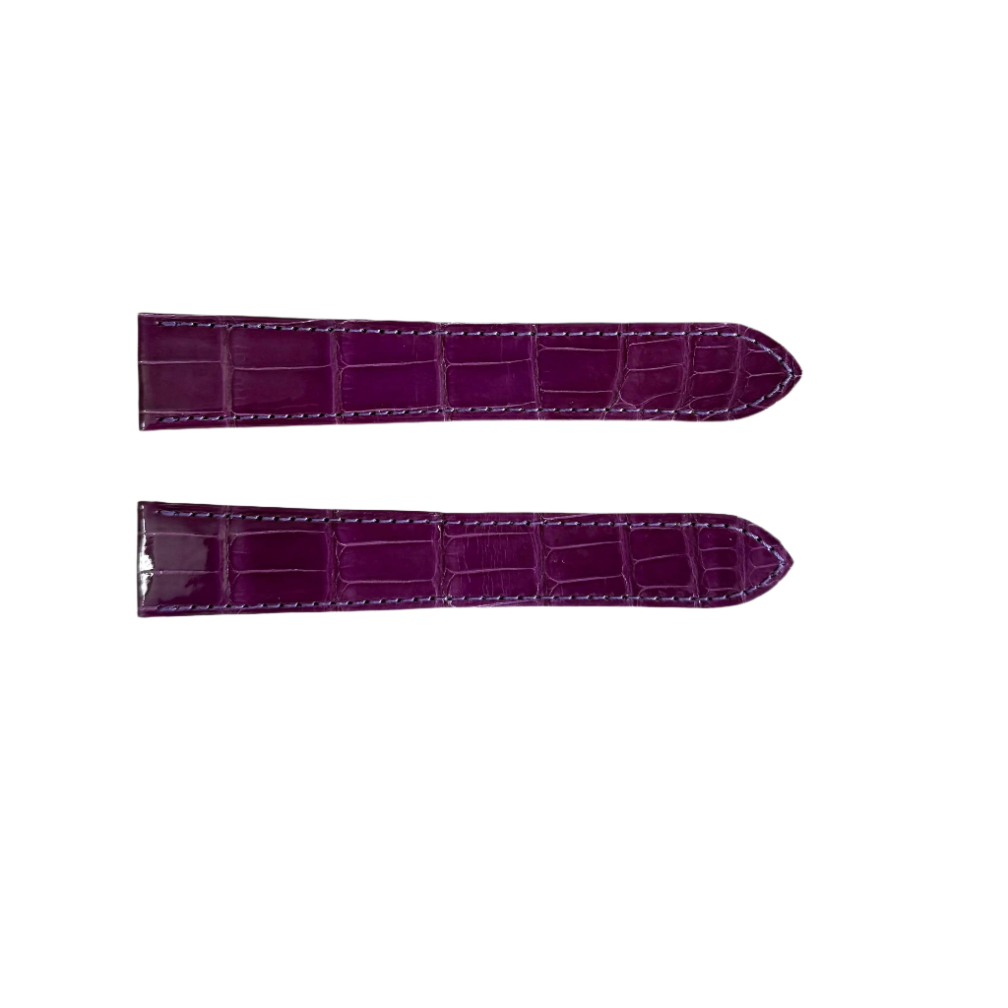 Authentic Cartier Purple Alligator Watch Strap Band 21mm KD98JS31-S06