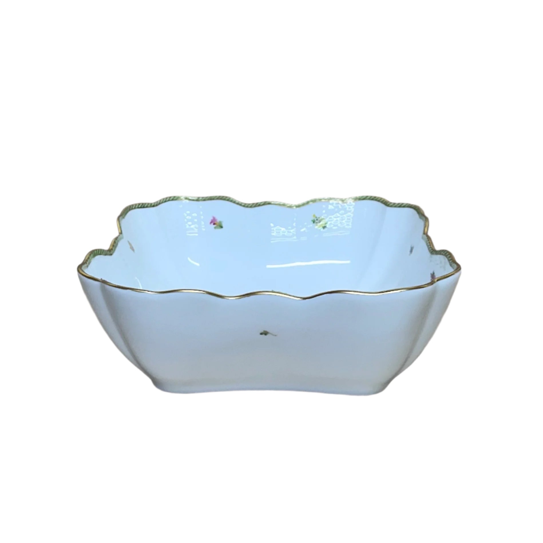 Herend Fruits Sketch Square Salad Serving Bowl 18-0-00/EDF -2