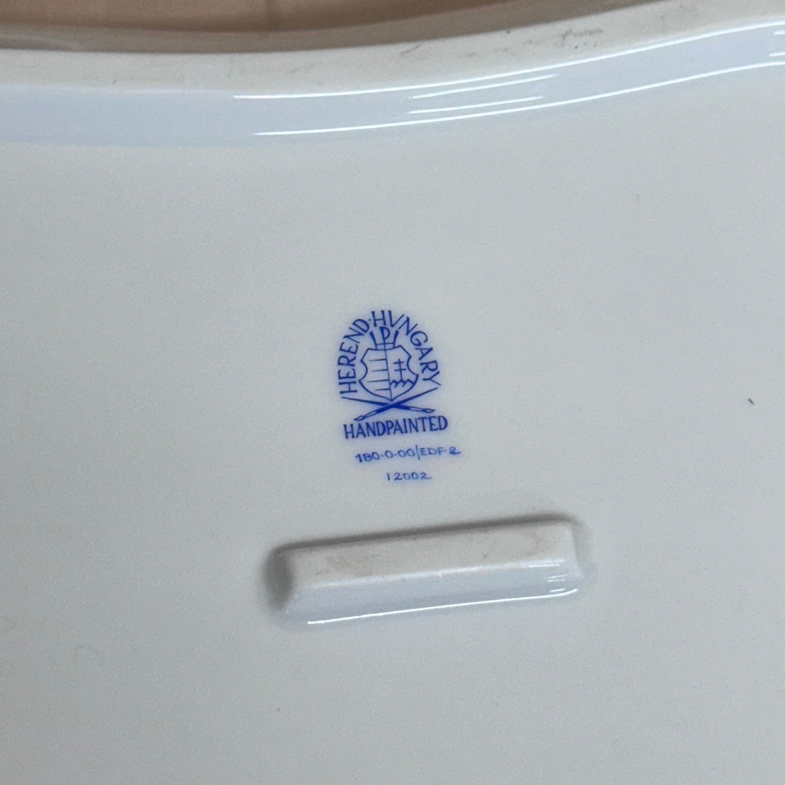 Herend Fruits Sketch Square Salad Serving Bowl 18-0-00/EDF -2