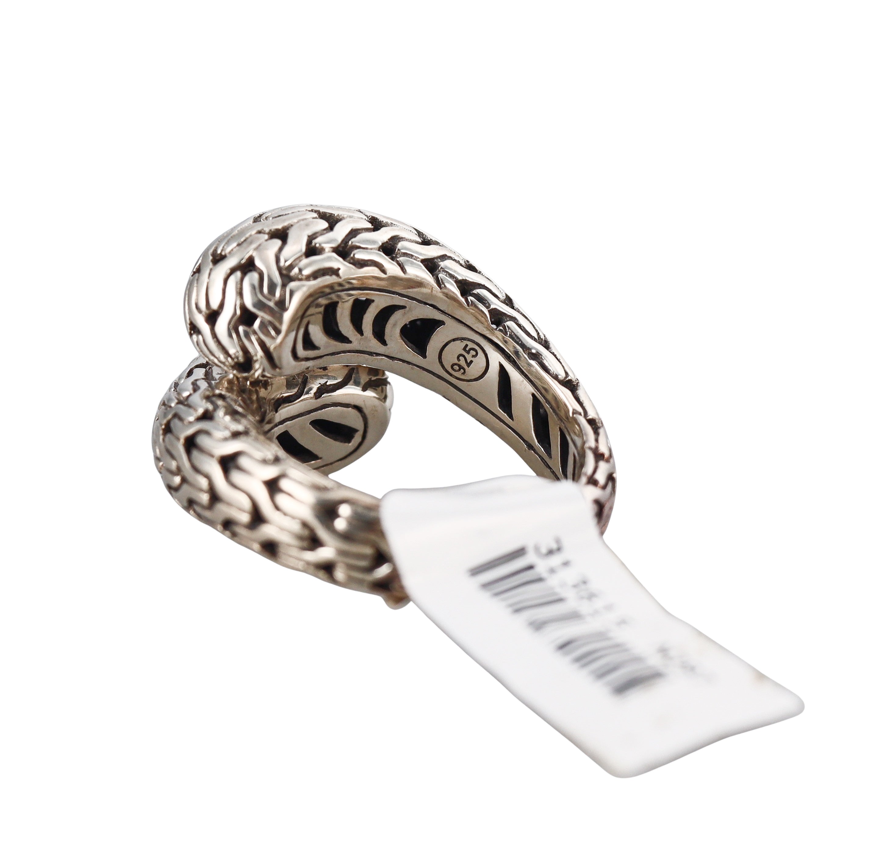 John Hardy Classic Chain Bypass Sterling Silver Ring