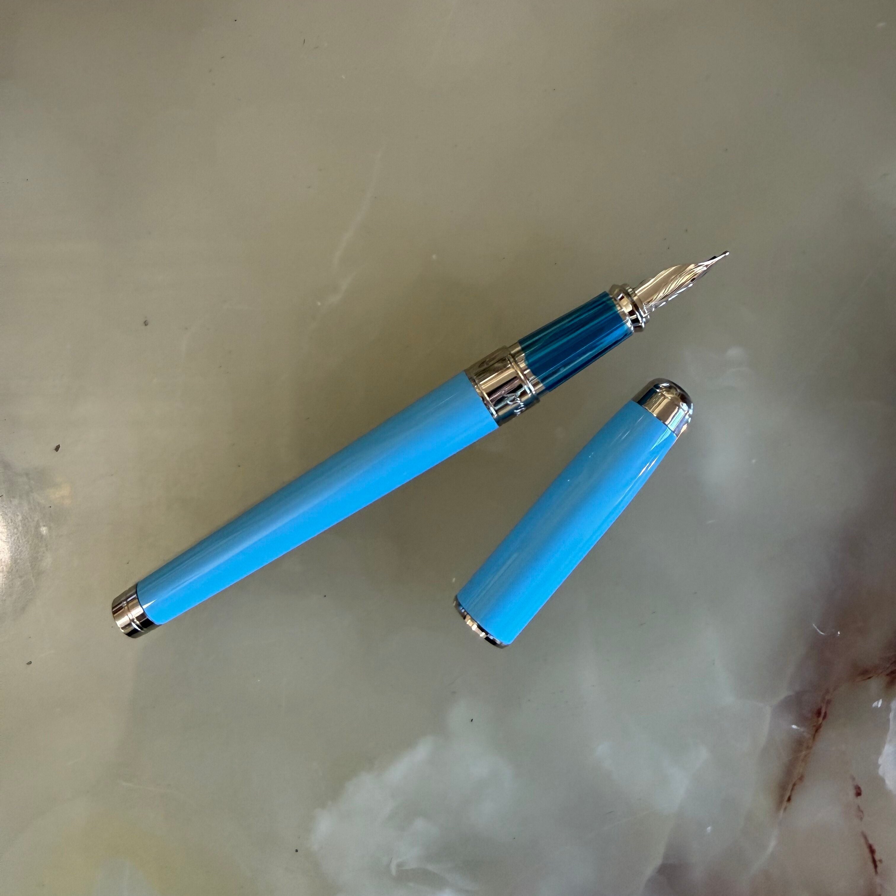 S.T. Dupont Eternity Turquoise Fountain Pen Large 420017L