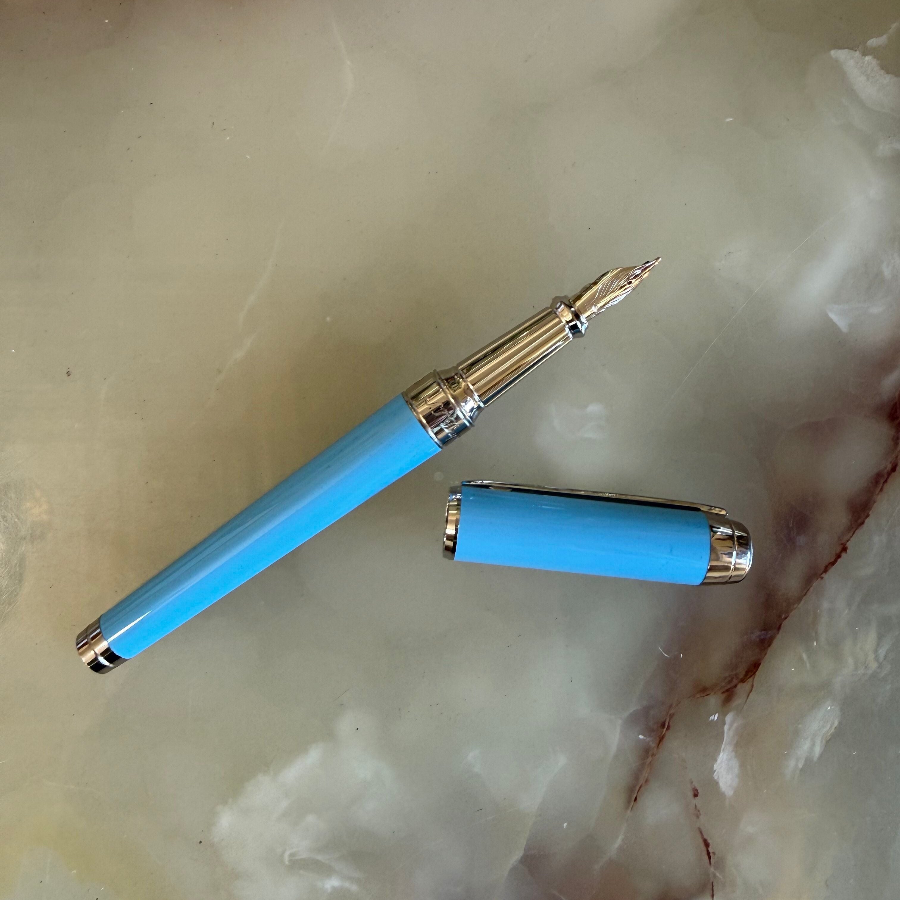 S.T. Dupont Eternity Turquoise Fountain Pen 420221XL