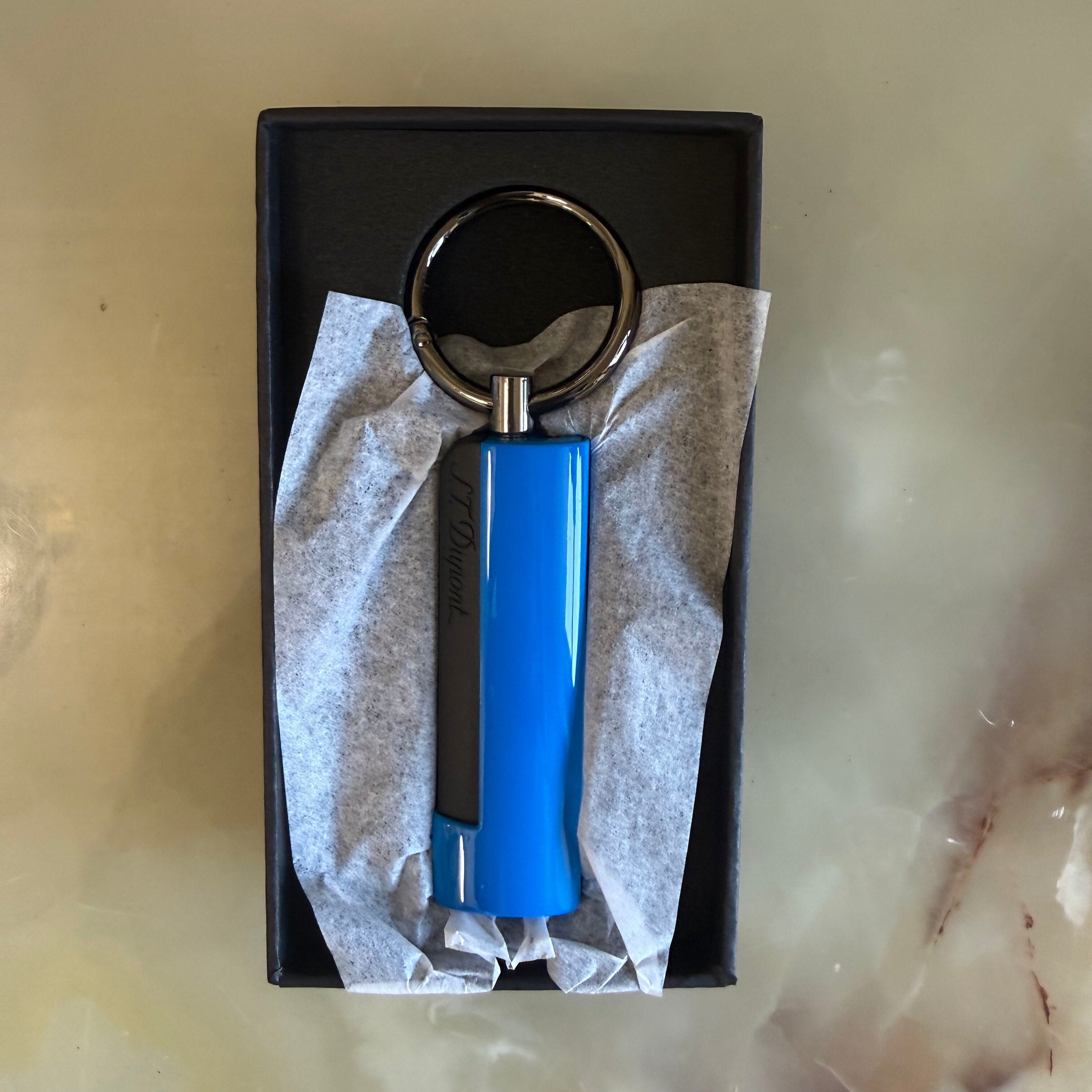 S.T. Dupont Puncher Fluo NeonBlue Cigar Cutter 003216B