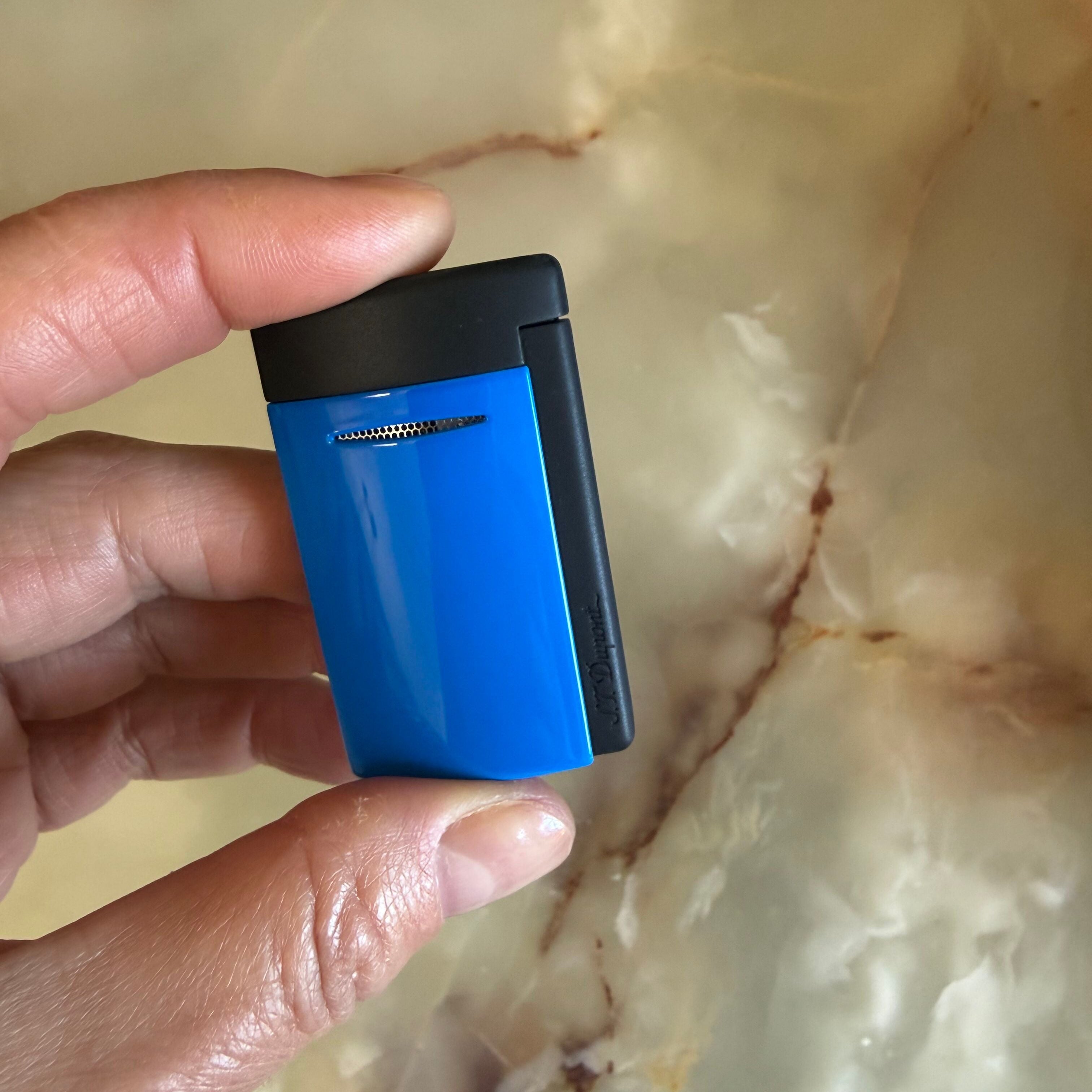 S.T. Dupont Minijet Matte Fluo Neon Blue Lighter 010871
